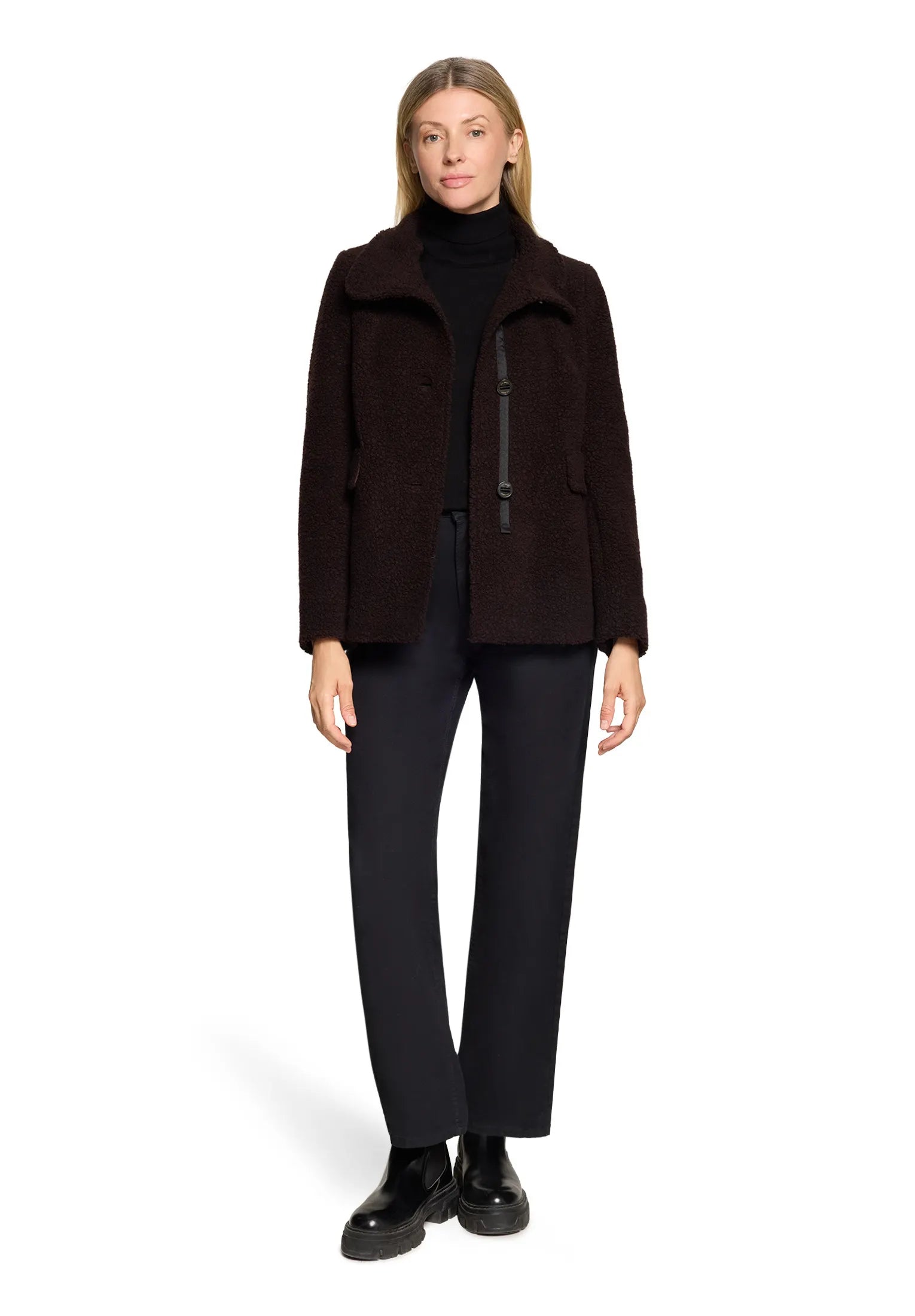 Teddy-Jacke aus Wollmix