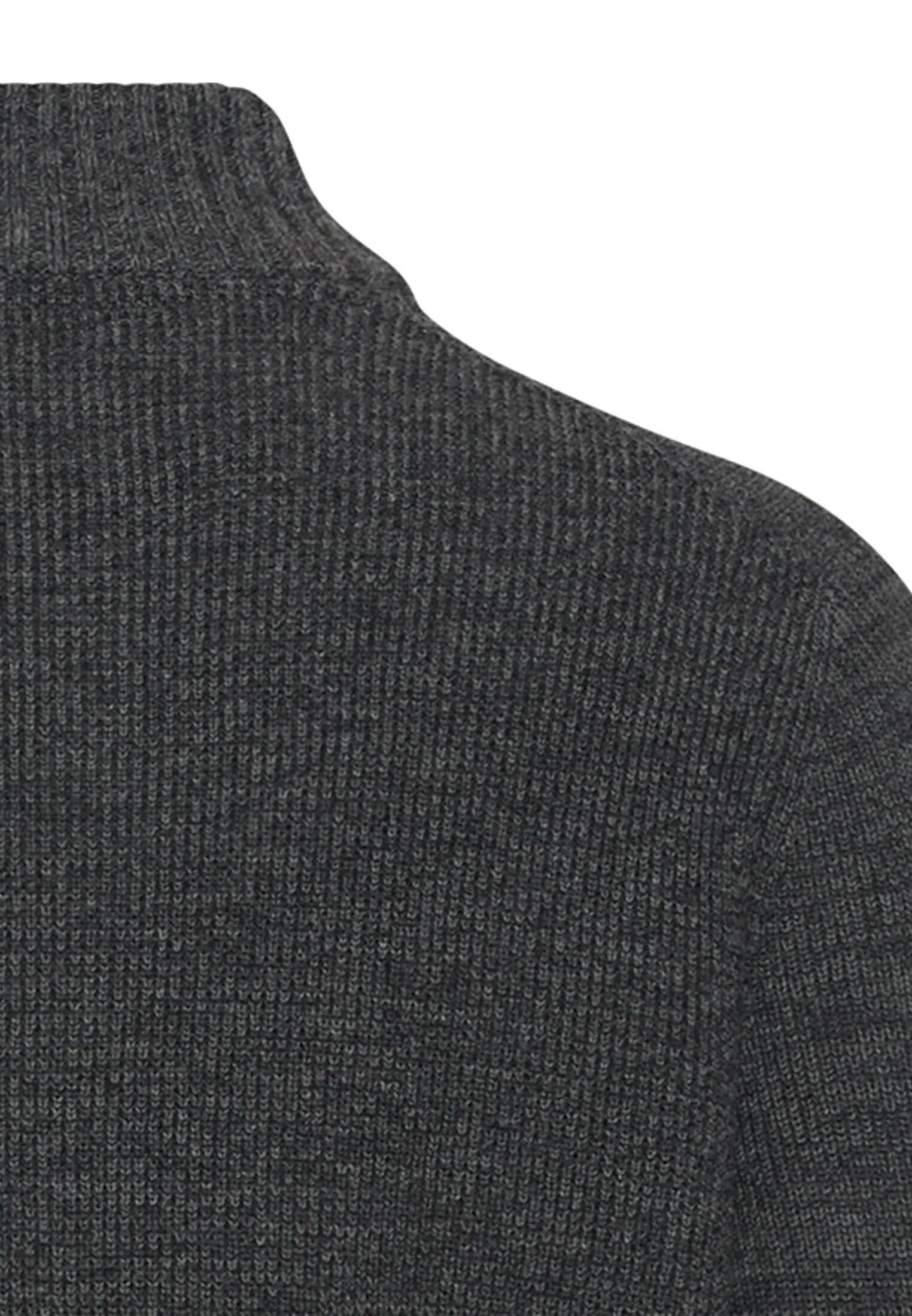 Strickpullover mit Troyer-Kragen