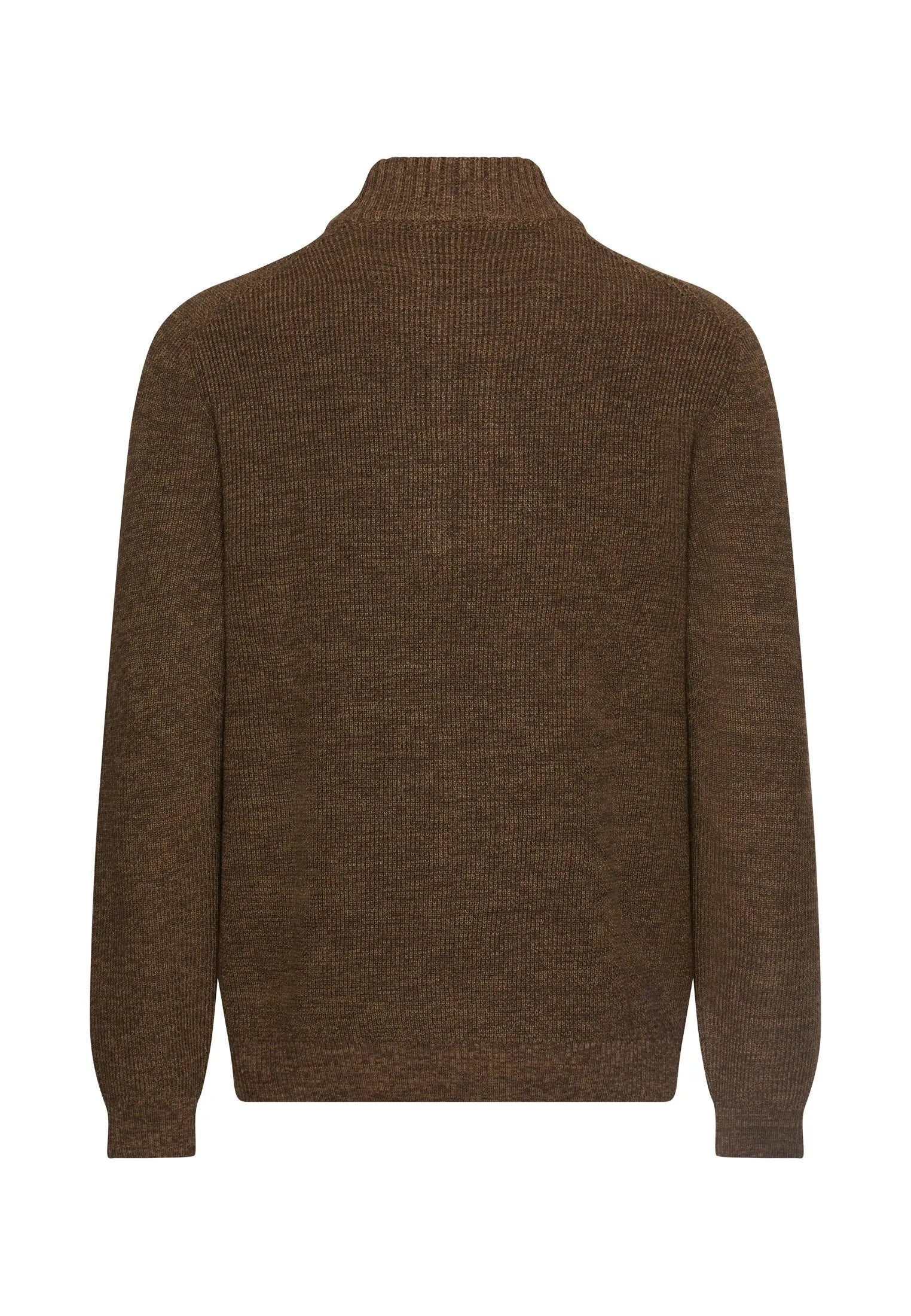 Strickpullover mit Troyer-Kragen