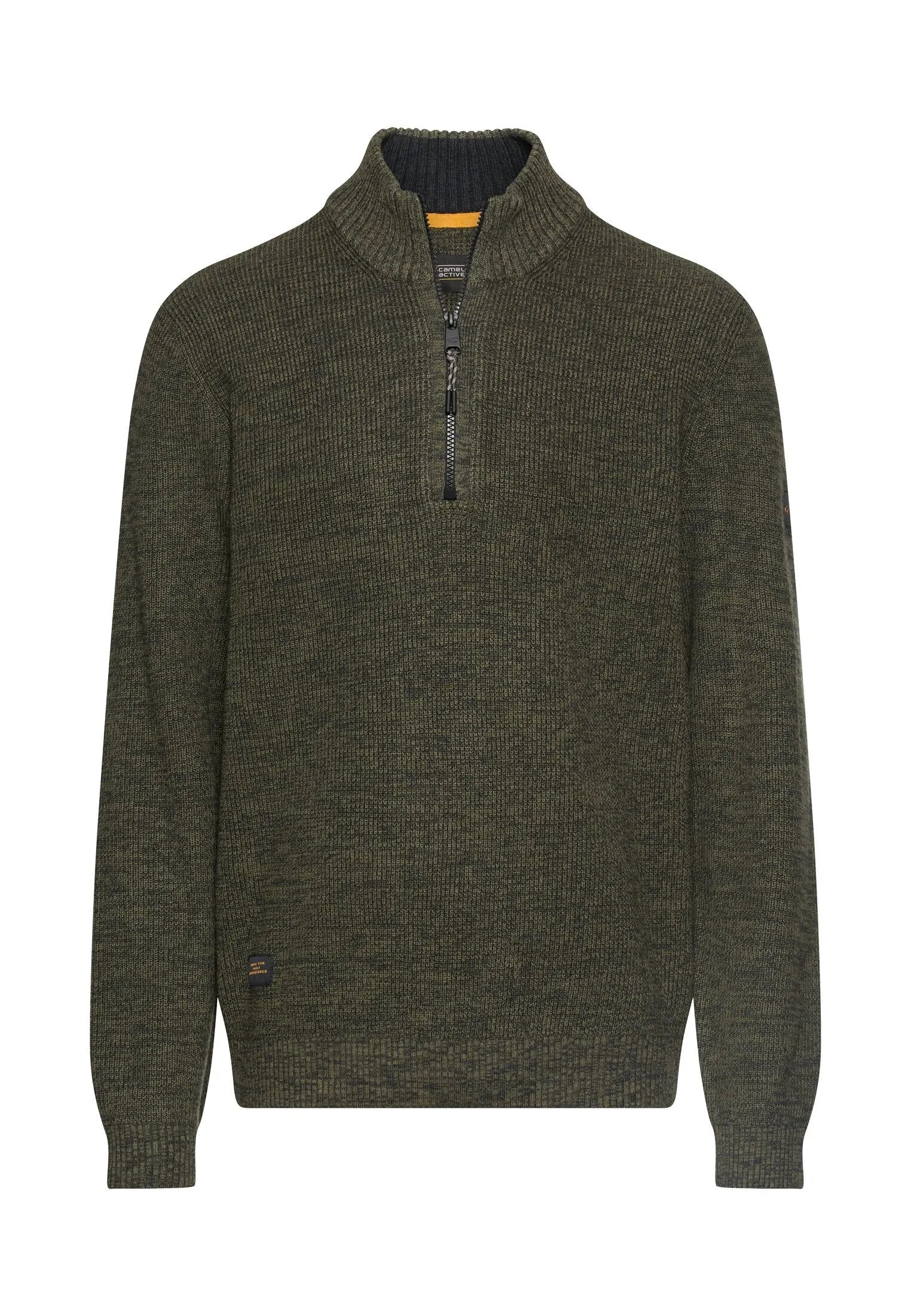 Strickpullover mit Troyer-Kragen