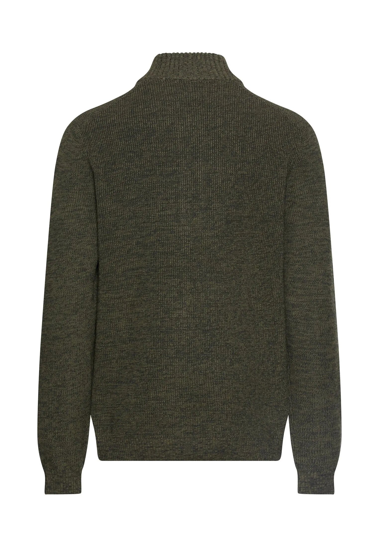 Strickpullover mit Troyer-Kragen