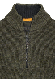 Strickpullover mit Troyer-Kragen
