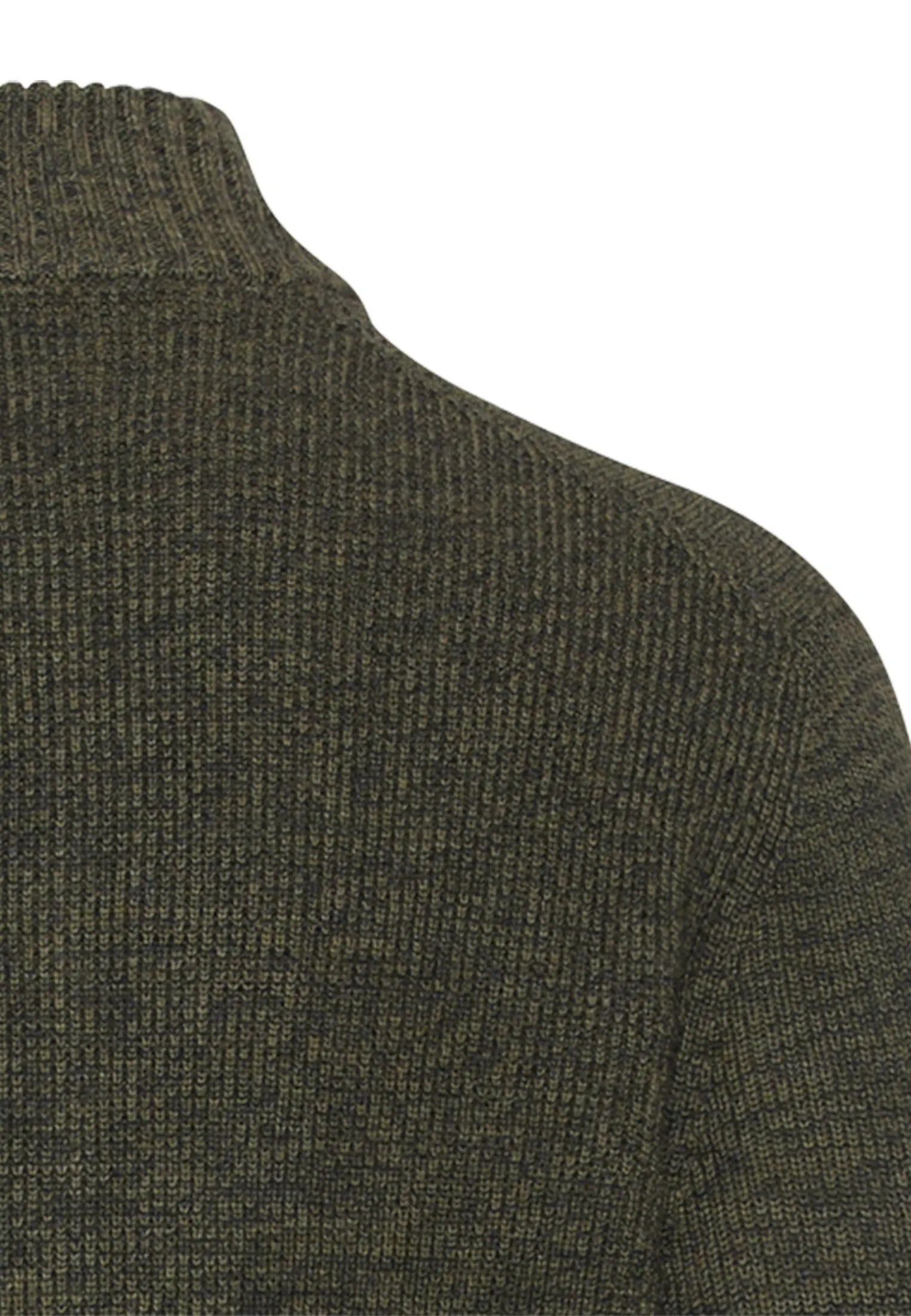 Strickpullover mit Troyer-Kragen