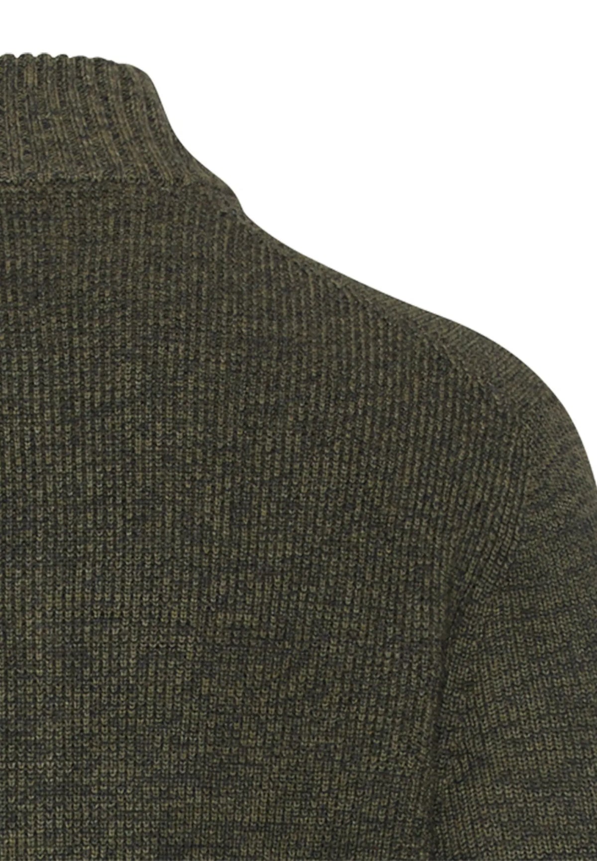 Strickpullover mit Troyer-Kragen