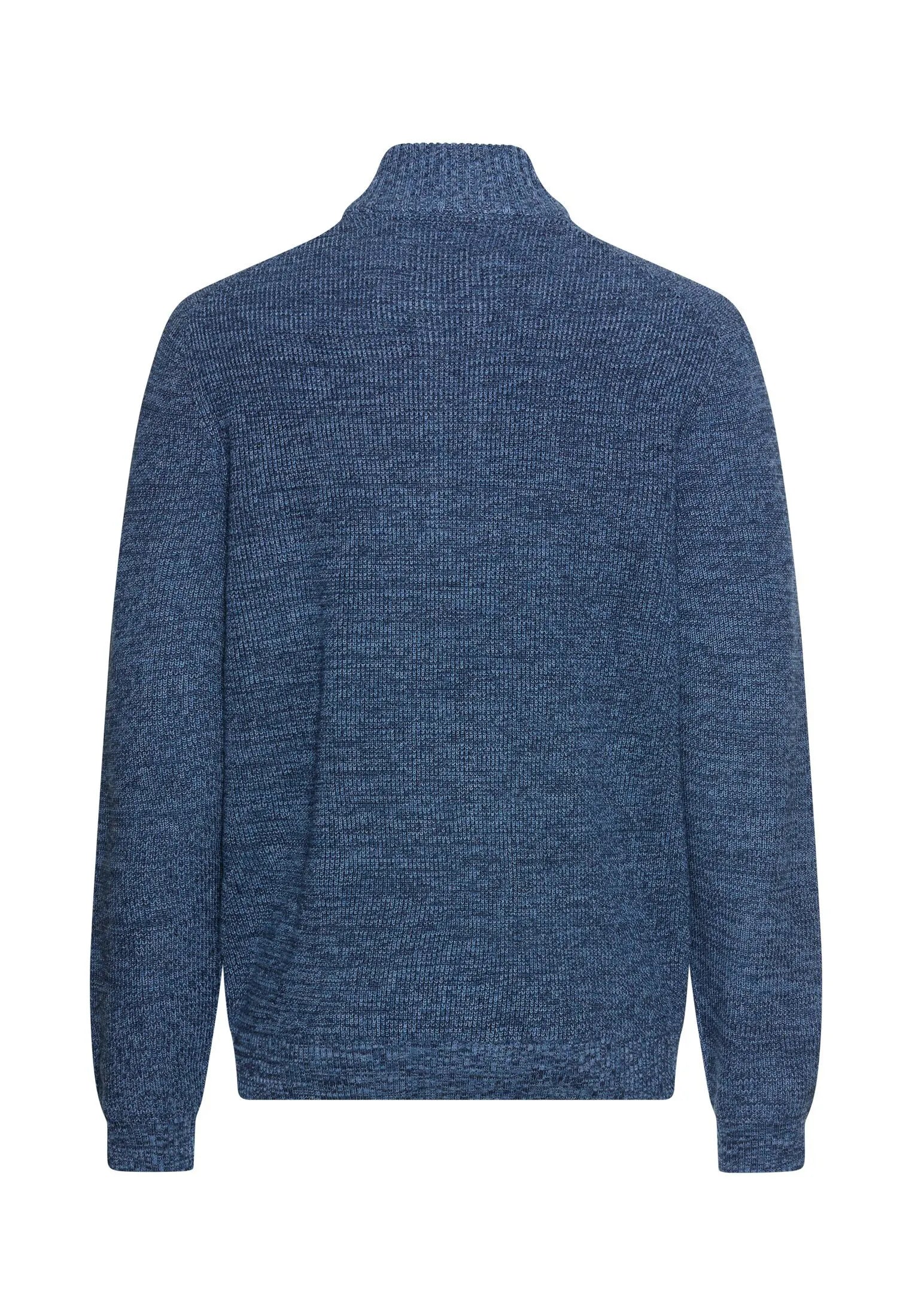 Strickpullover mit Troyer-Kragen