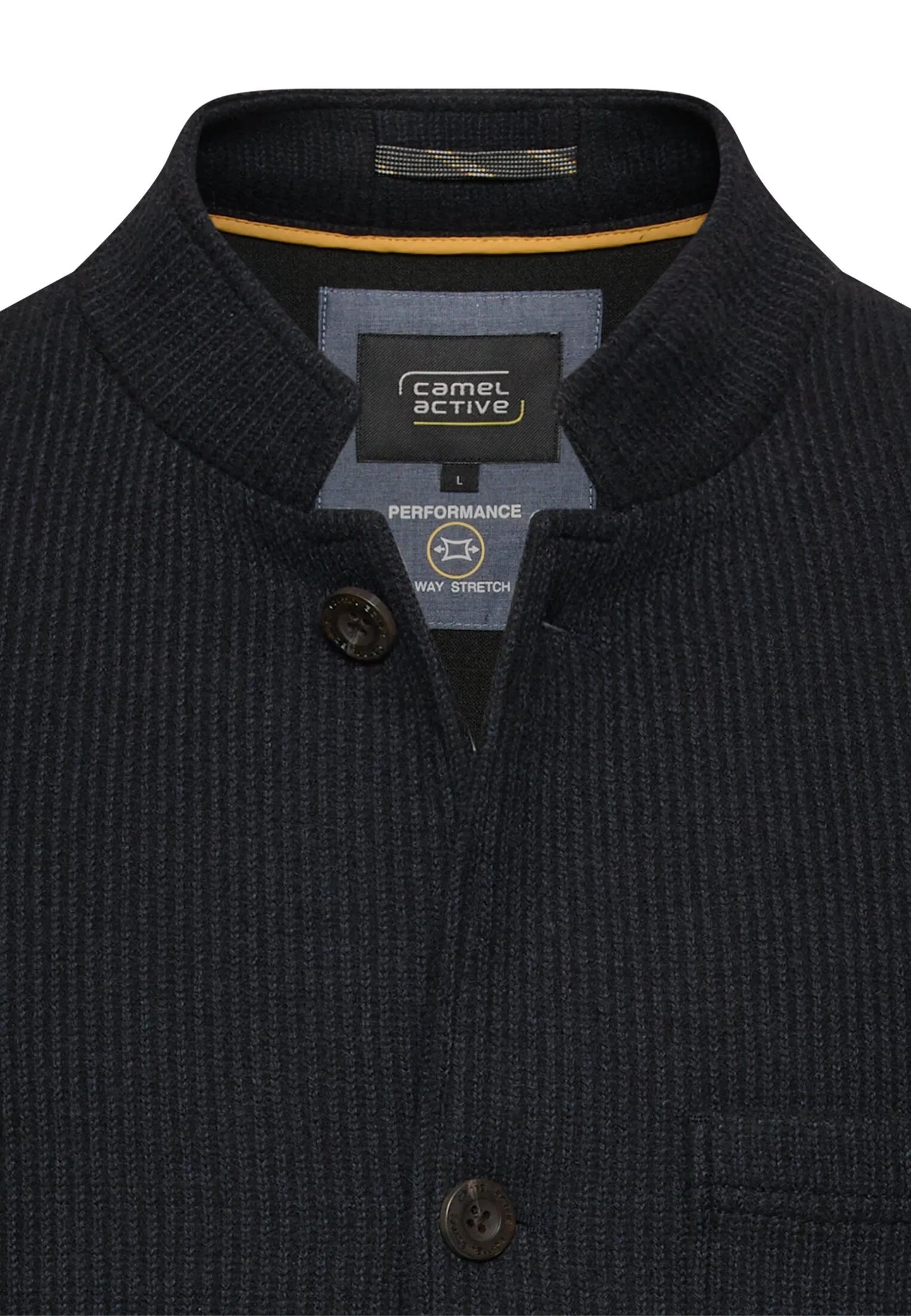 Indoor Blazer mit Stehkragen