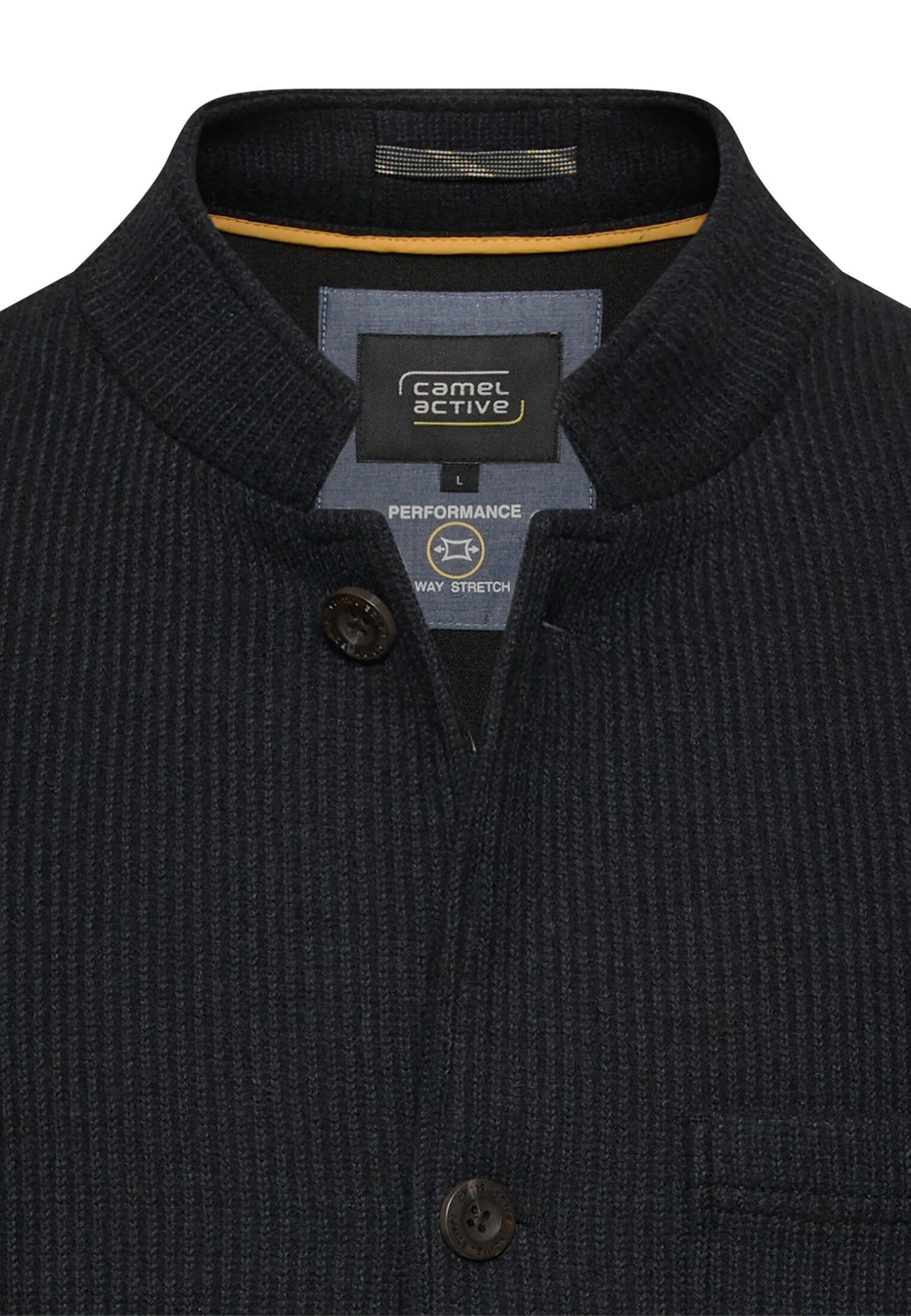 Indoor Blazer mit Stehkragen