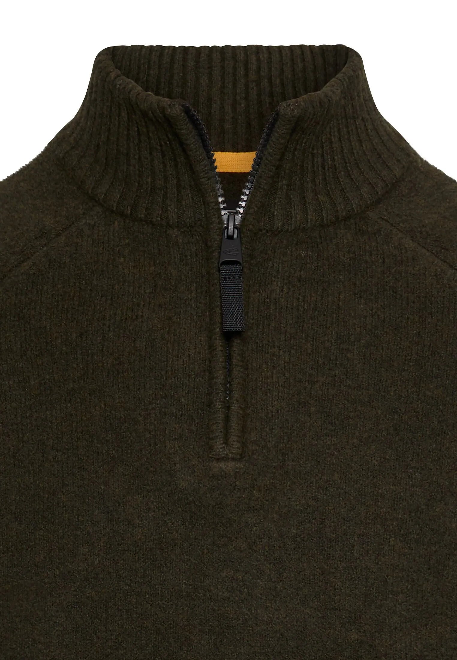 Strickpullover mit Troyer-Kragen