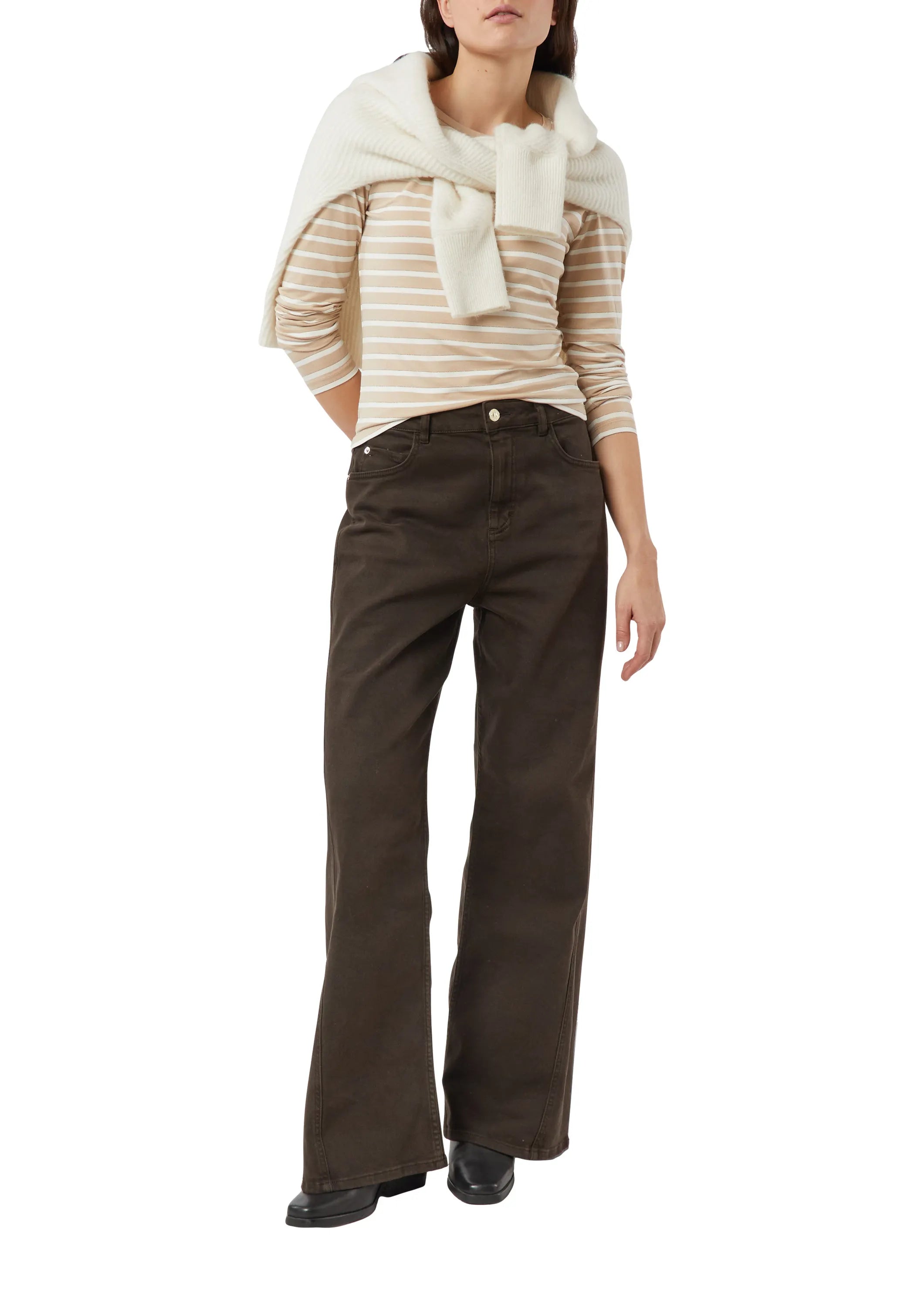 Langarmshirt gestreift