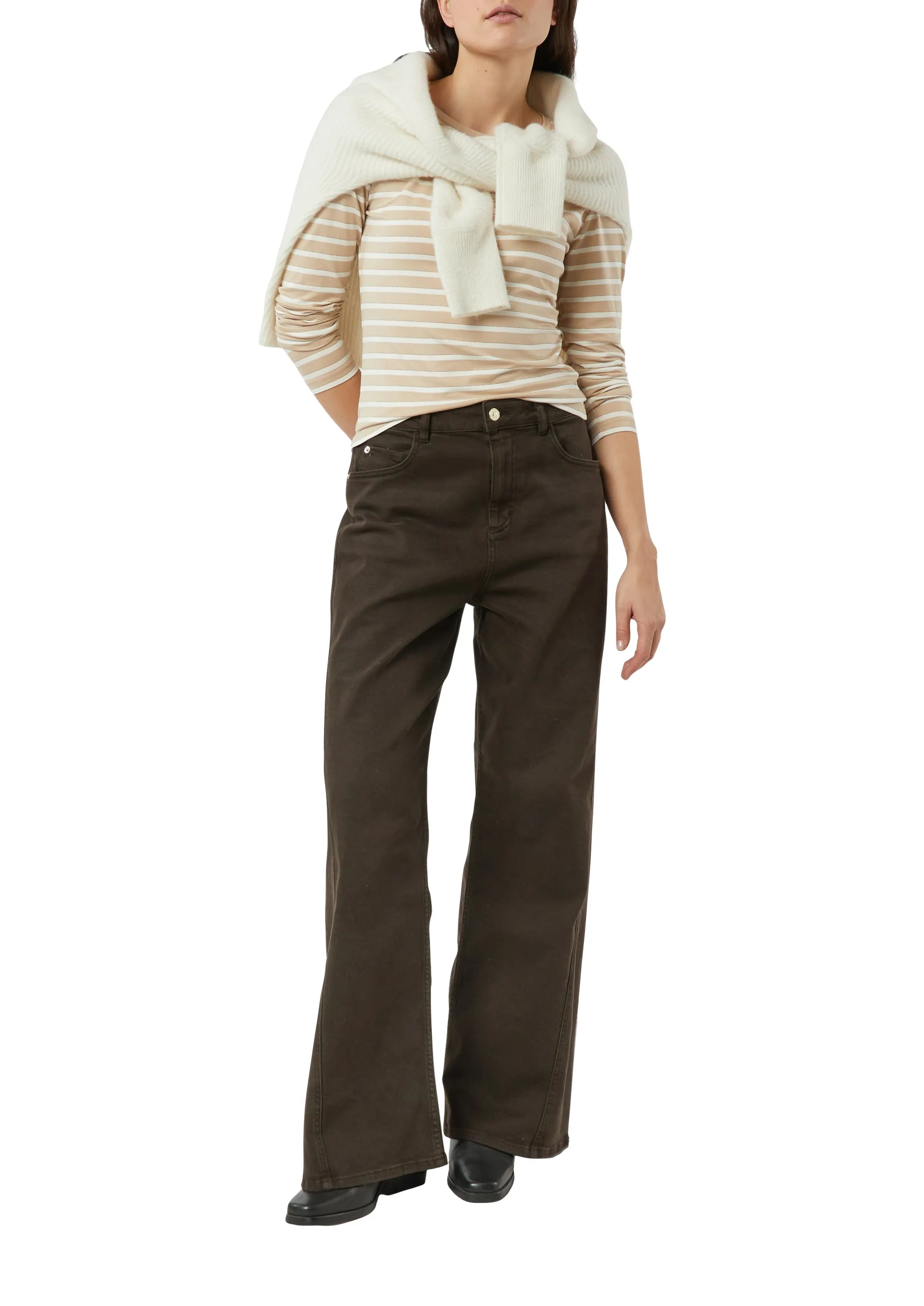 Langarmshirt gestreift
