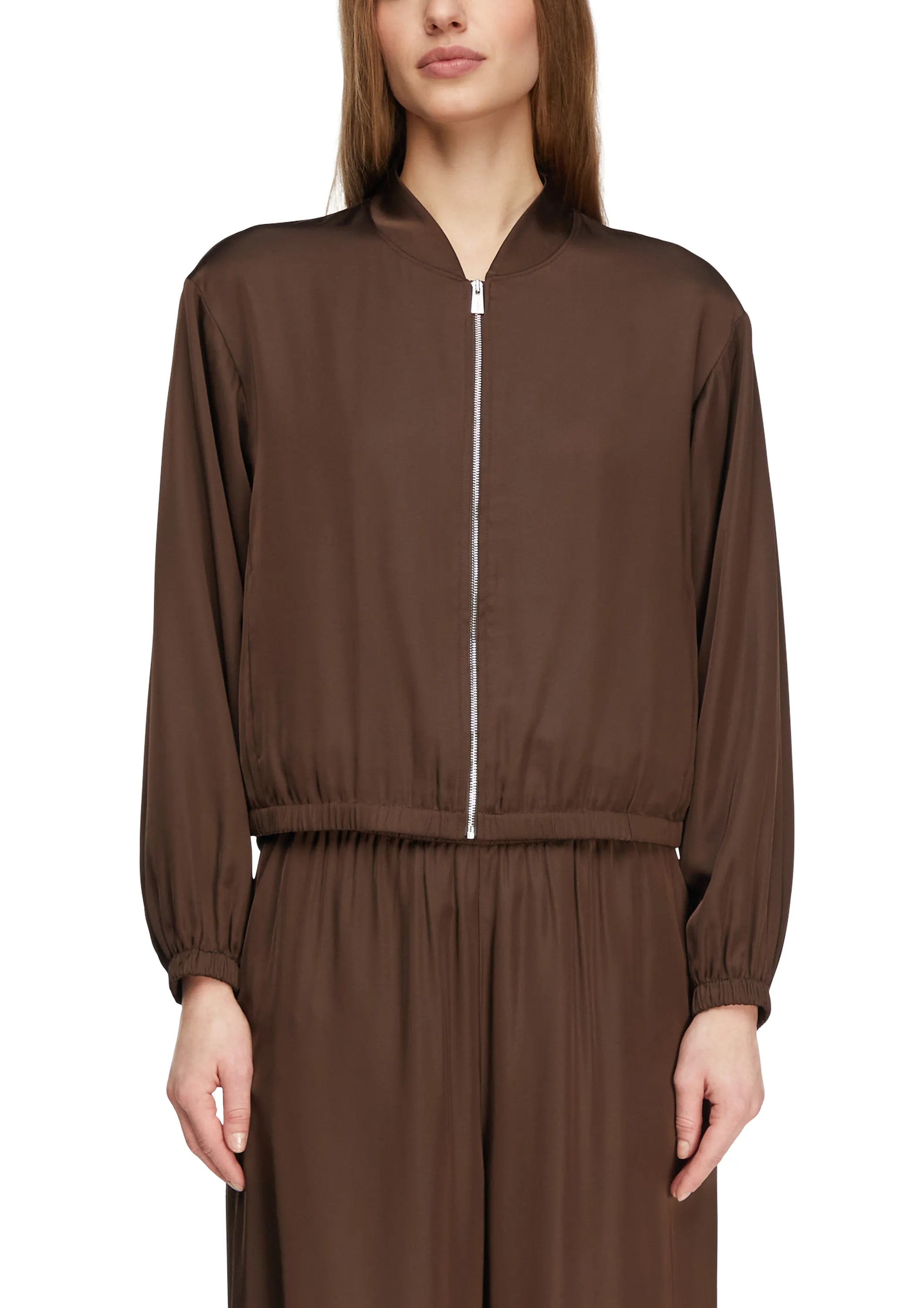 Blousonjacke aus Satin