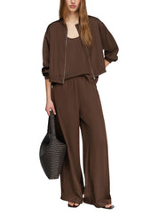 Blousonjacke aus Satin