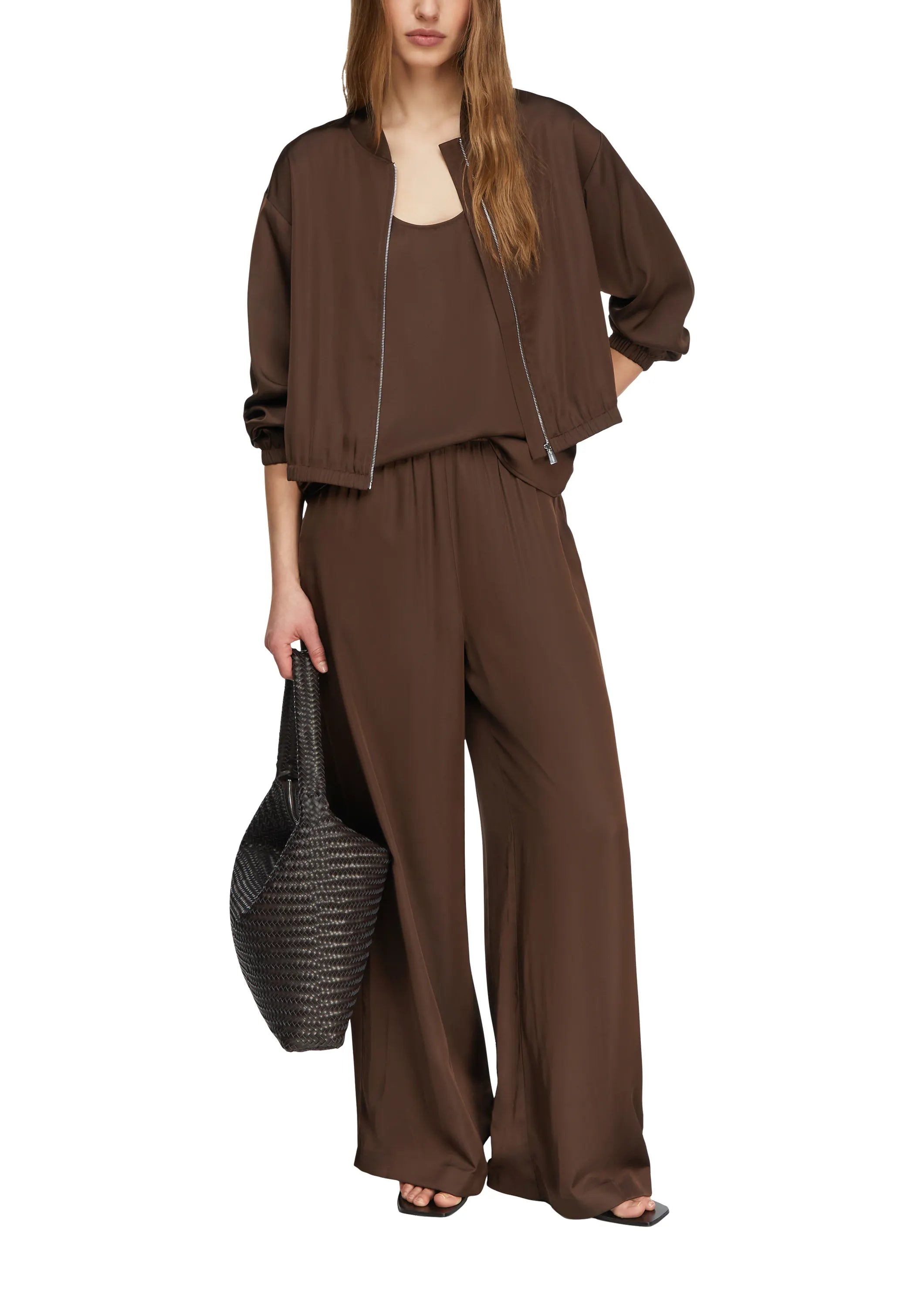 Blousonjacke aus Satin