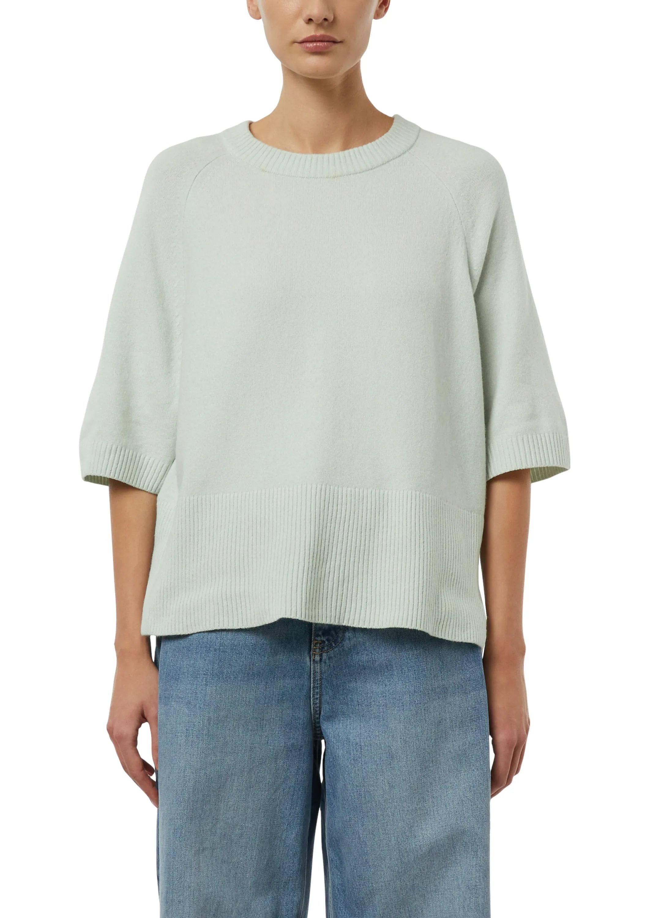 Strick-T-Shirt aus Baumwolle