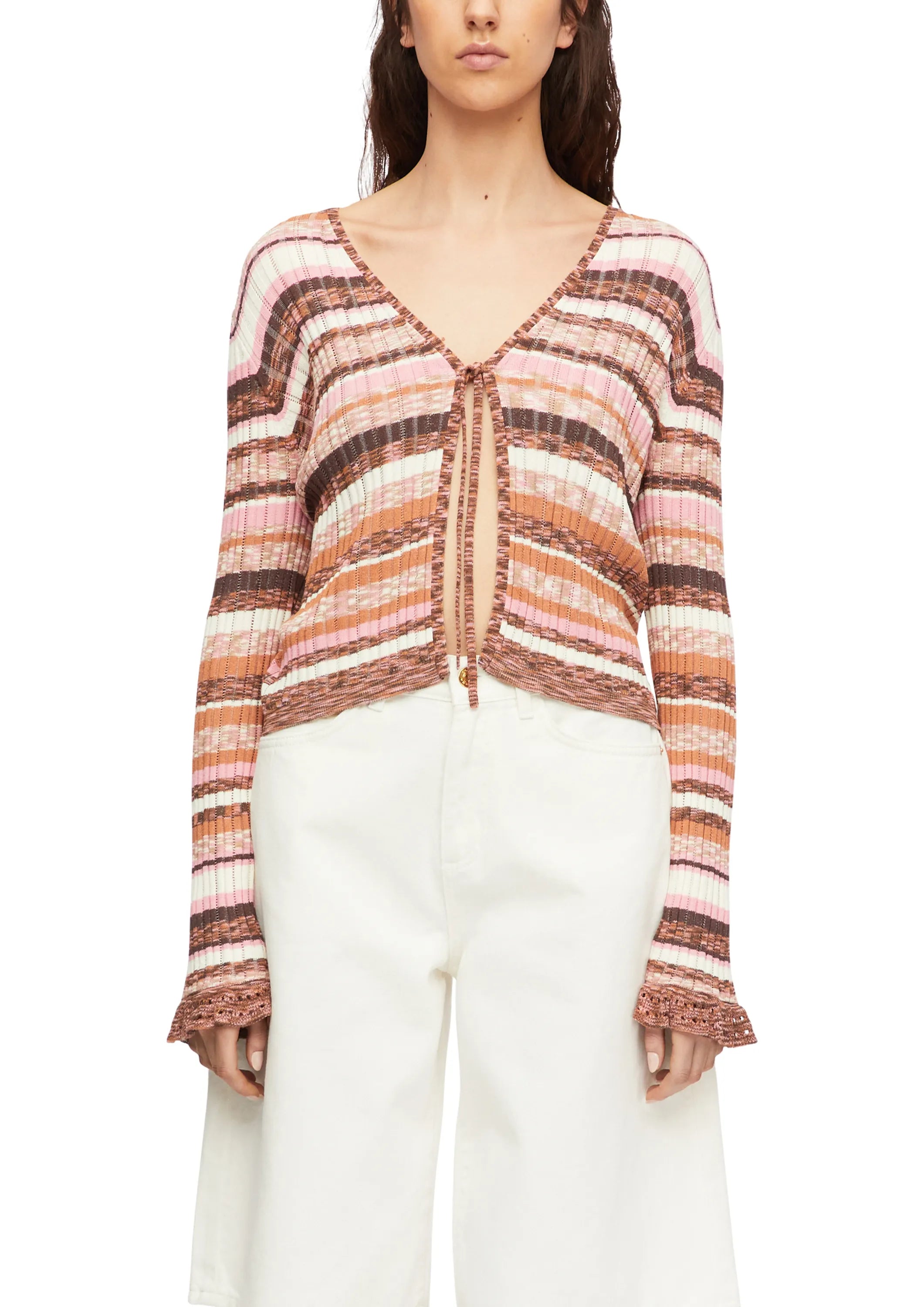 Strickjacke aus Viskosemix