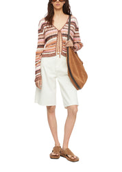 Strickjacke aus Viskosemix