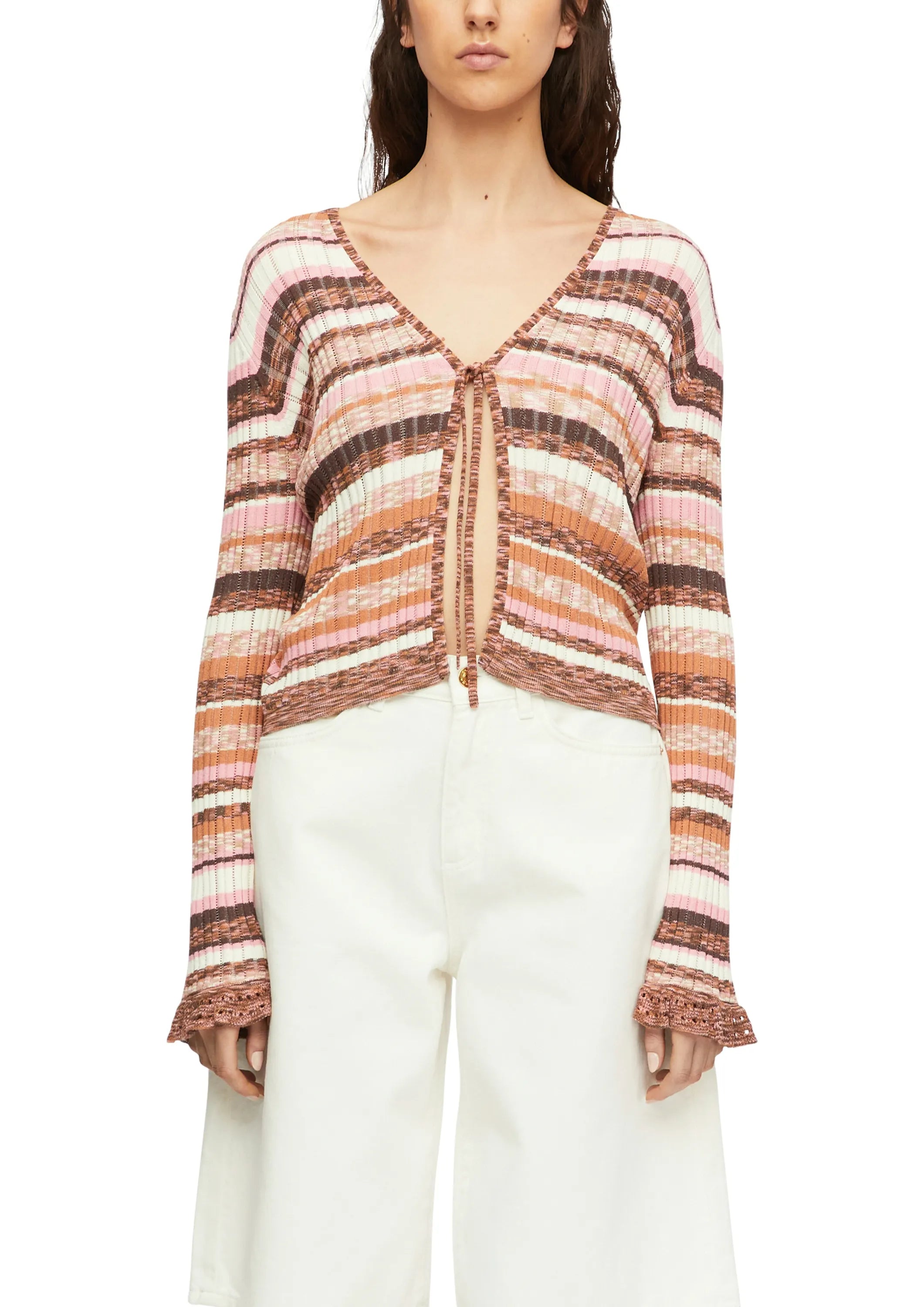 Strickjacke aus Viskosemix