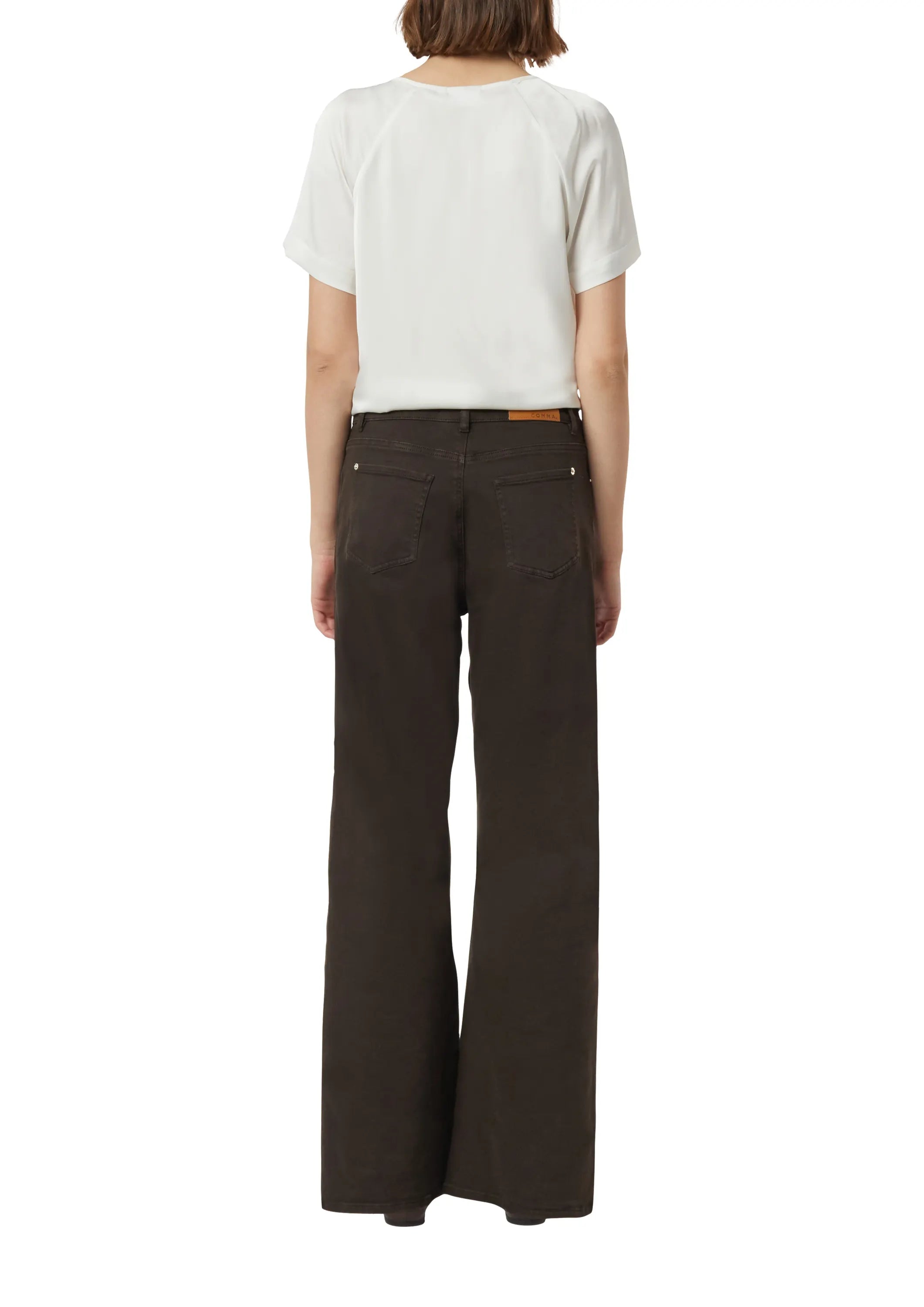 Bluse mit Raffung am Ausschnitt