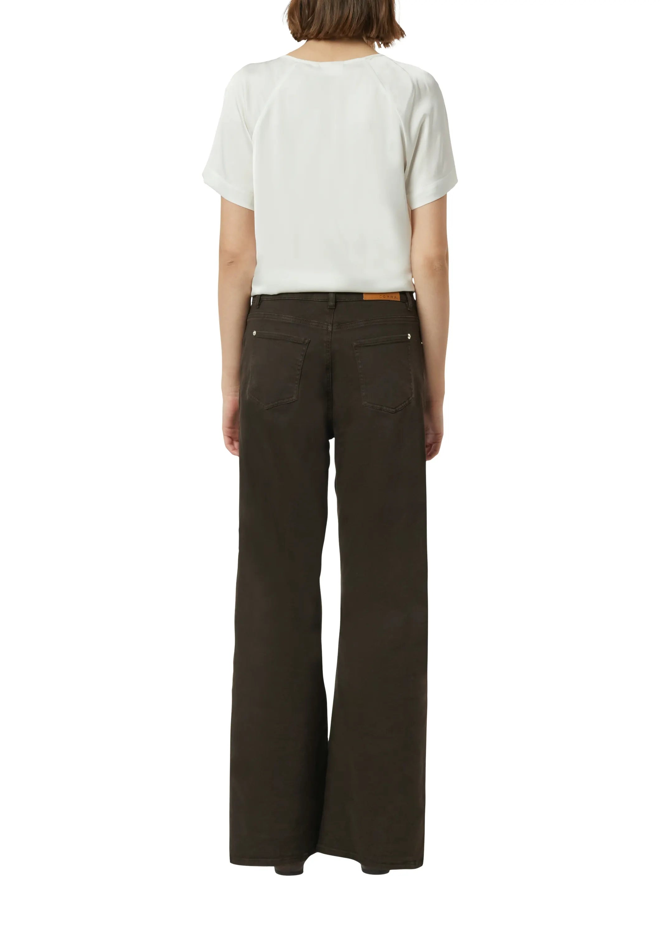 Bluse mit Raffung am Ausschnitt