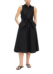 Hemdblusenkleid Midi aus Baumwollmix