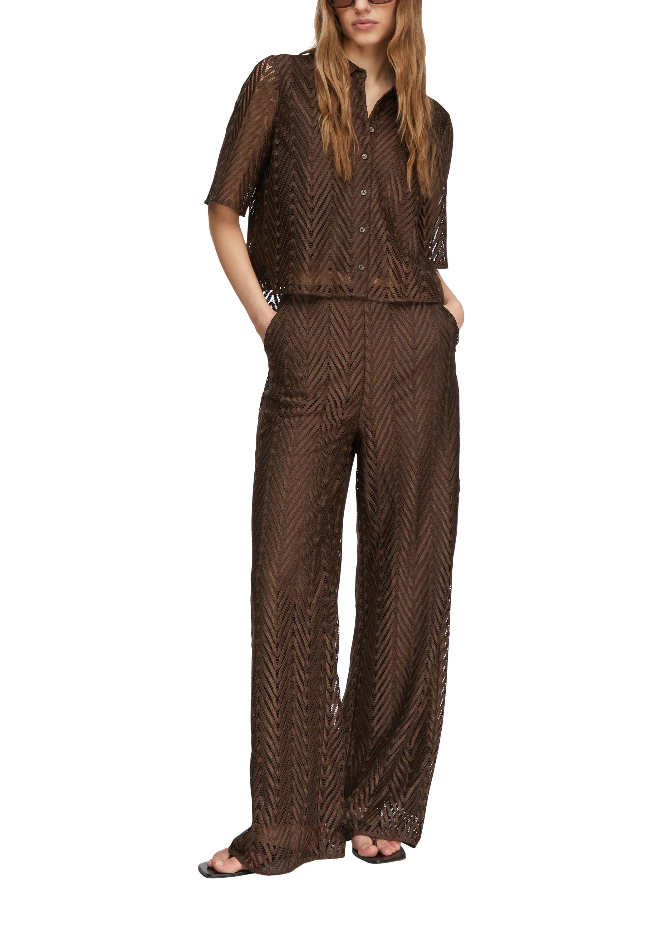 Bluse mit Spitze