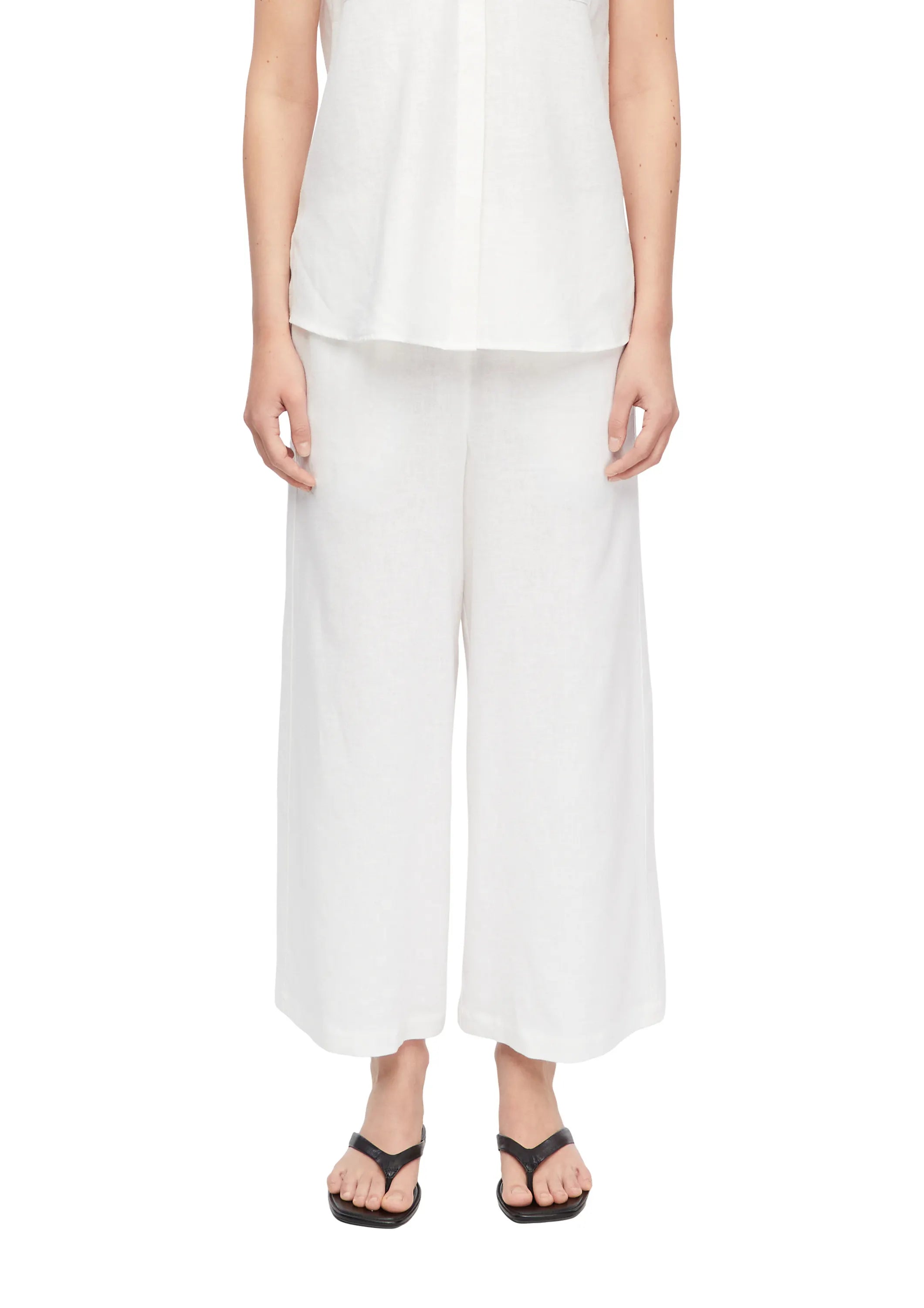 Leinenhose Wide Leg
