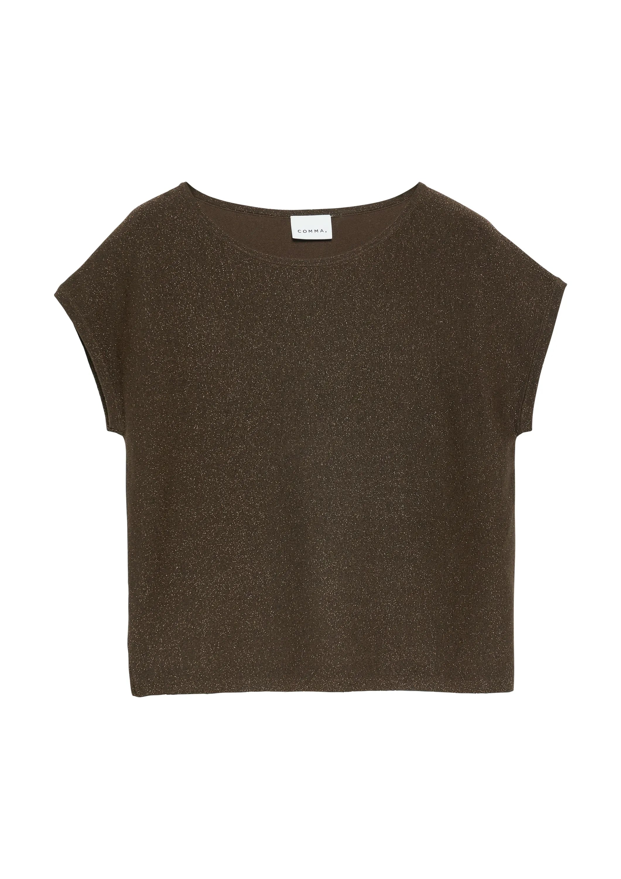 Feinstrick-Shirt aus Glitzergarn