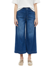 Culotte-Jeans Wide Leg