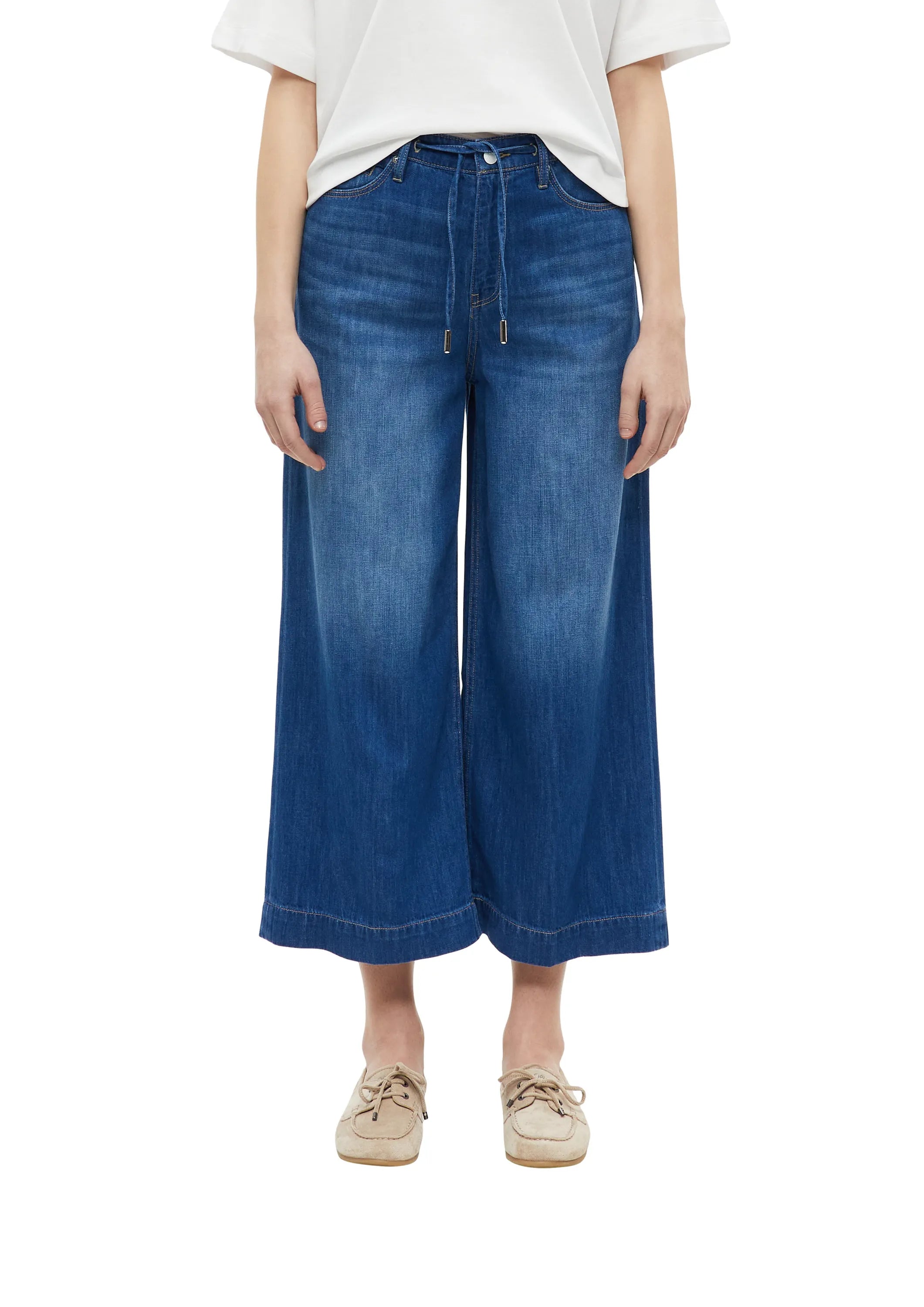Culotte-Jeans Wide Leg
