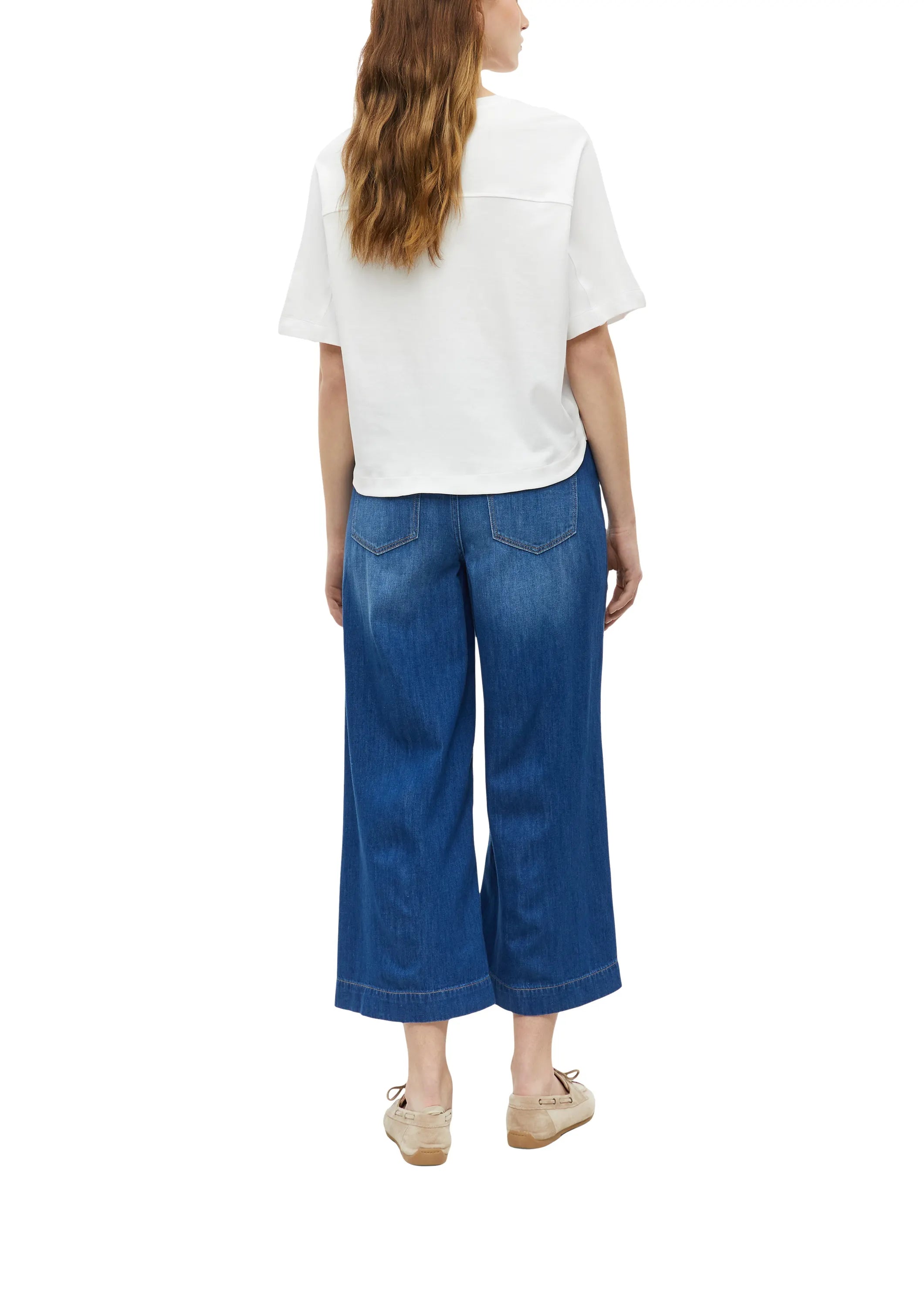 Culotte-Jeans Wide Leg