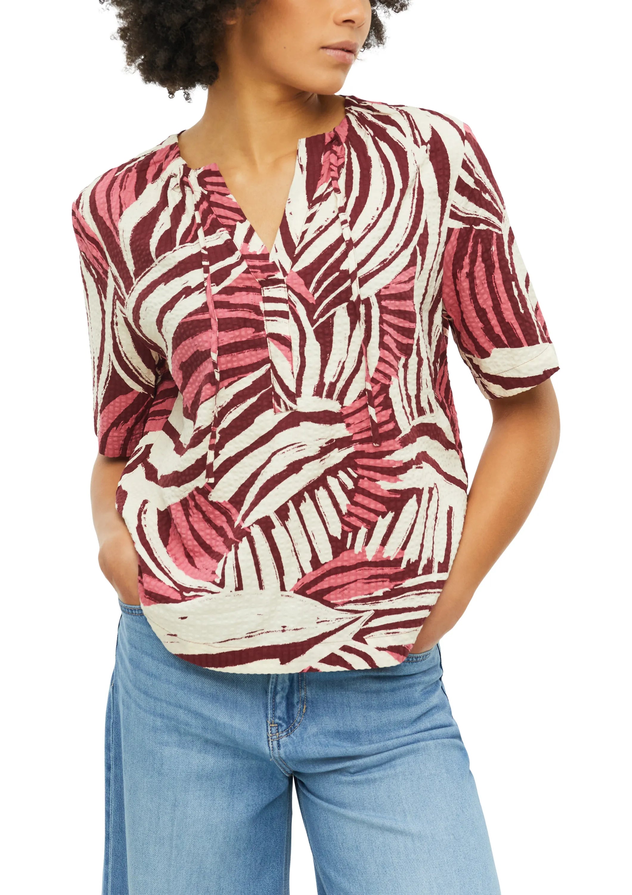 Bluse aus Viskosemix