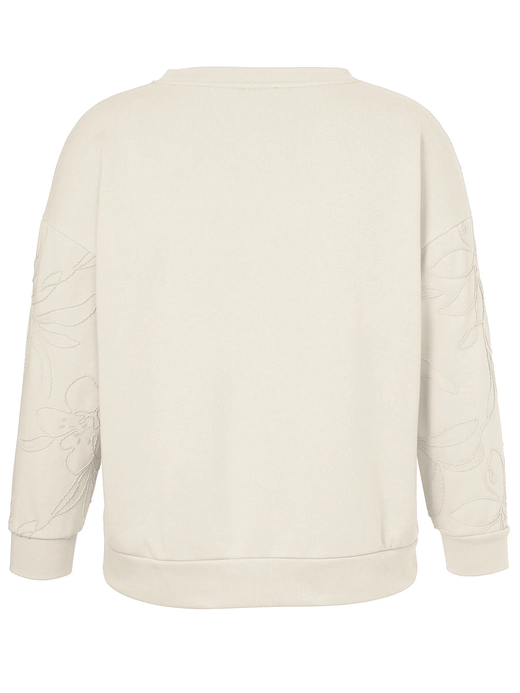 Sweatshirt mit Blumen-Stickerei
