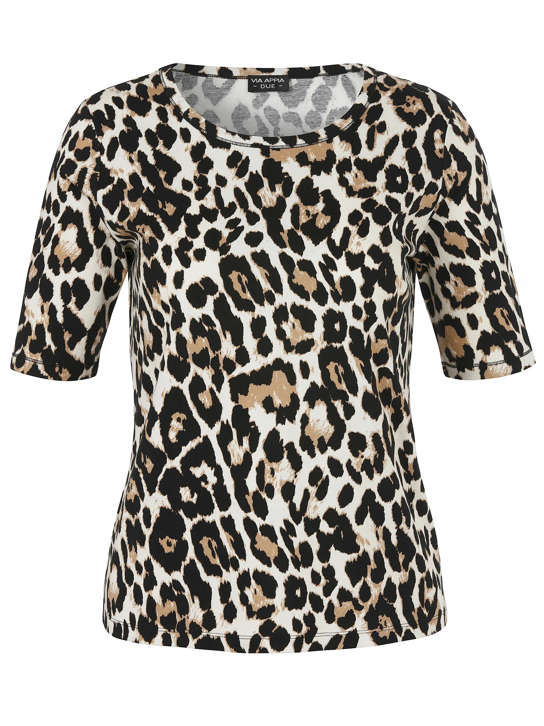 T-Shirt mit Leo-Print