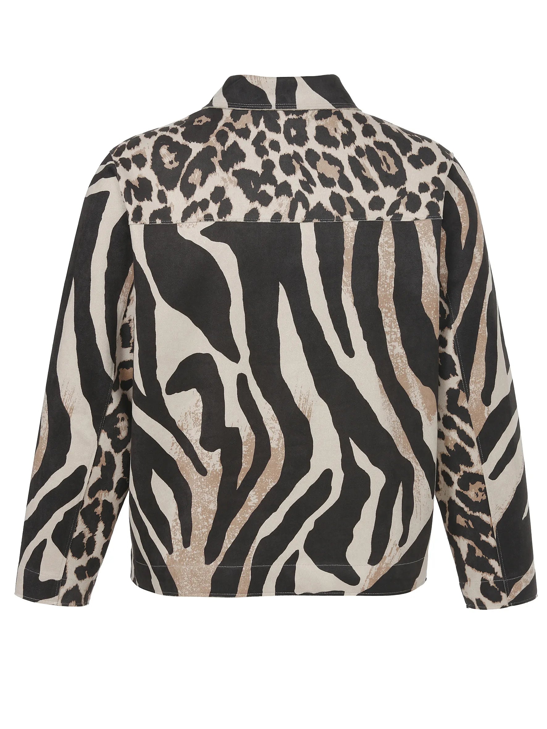 Leichte Jacke mit Animalprint