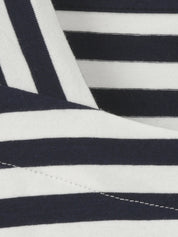Gestreiftes Shirt mit Karree-Kragen