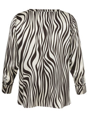 Bluse mit Zebra-Musterung