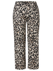Hose mit Leo-Muster Wide Leg