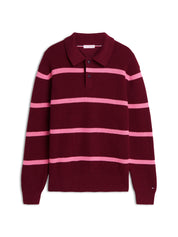 Strickpoloshirt aus Baumwolle