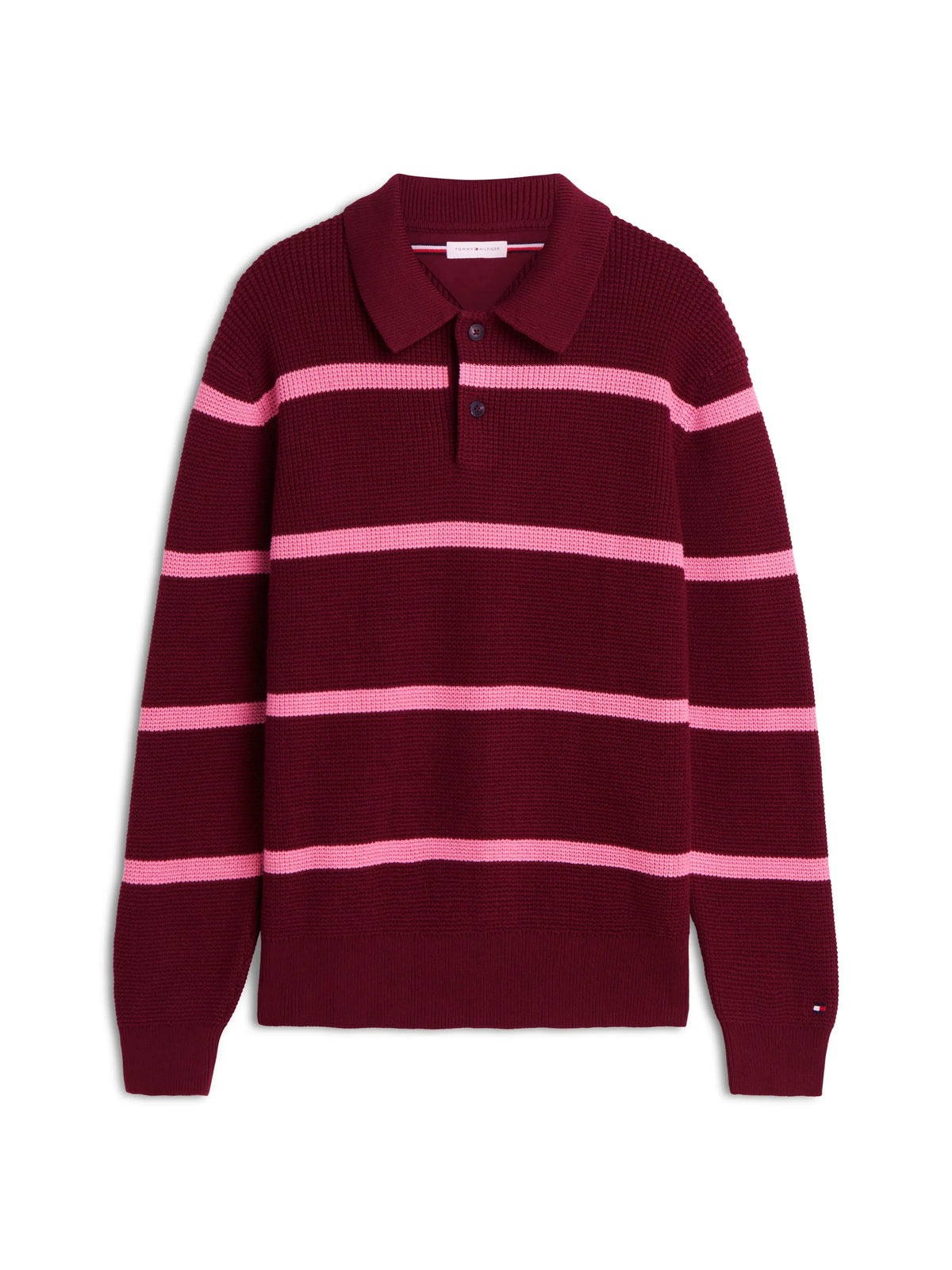 Strickpoloshirt aus Baumwolle