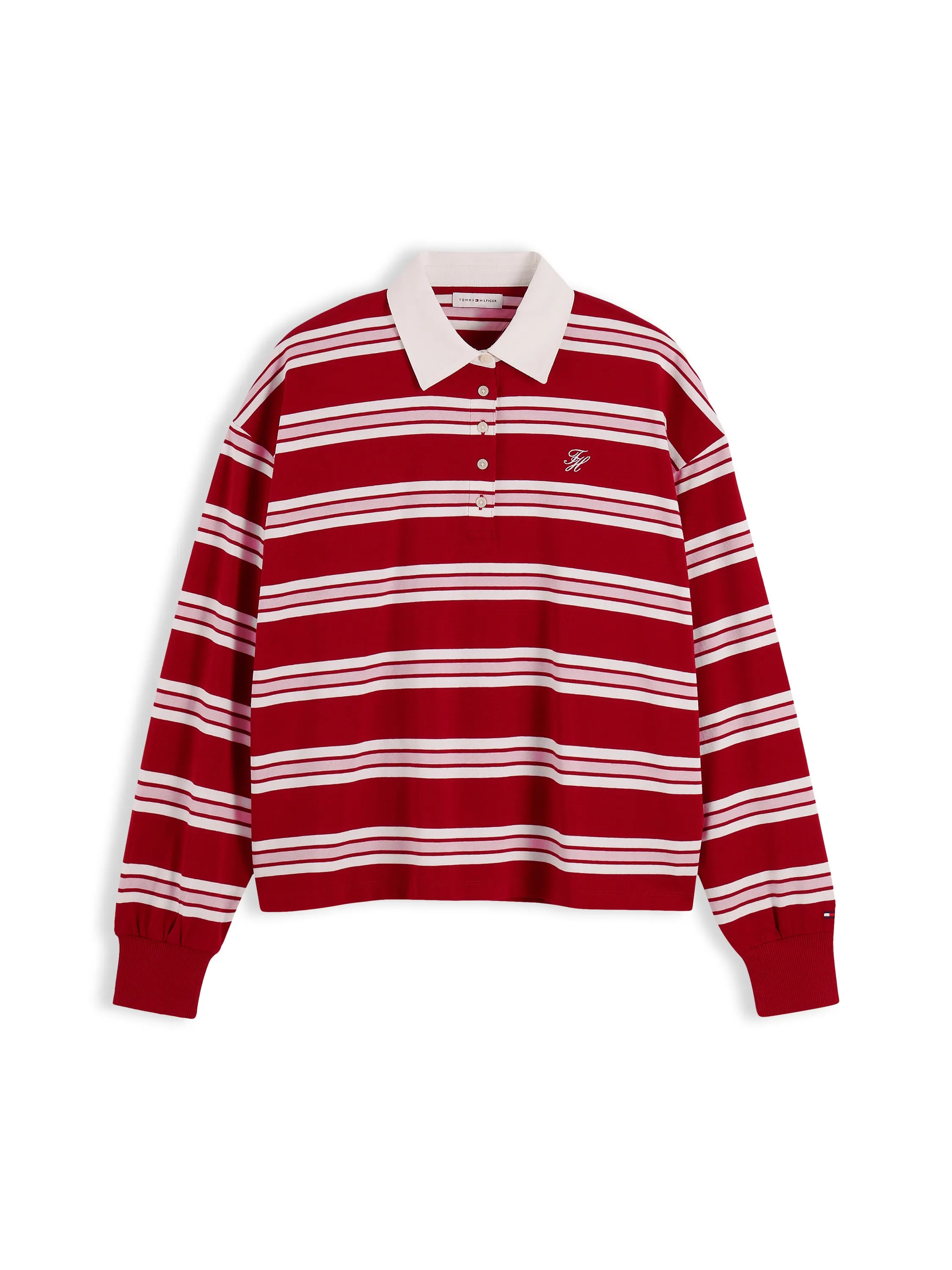 Rugby-Poloshirt aus Baumwolle