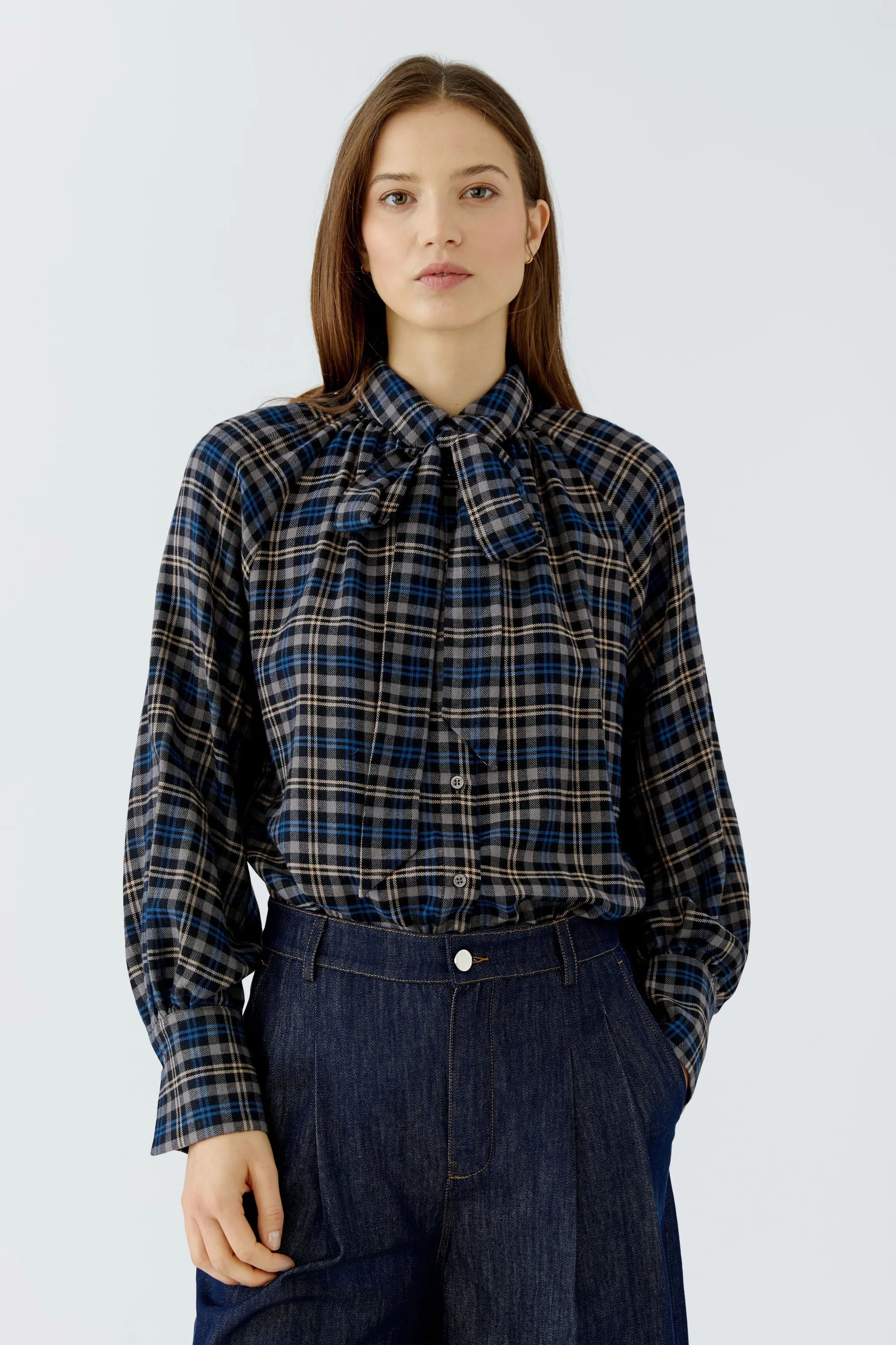 Schluppenbluse Relaxed Fit