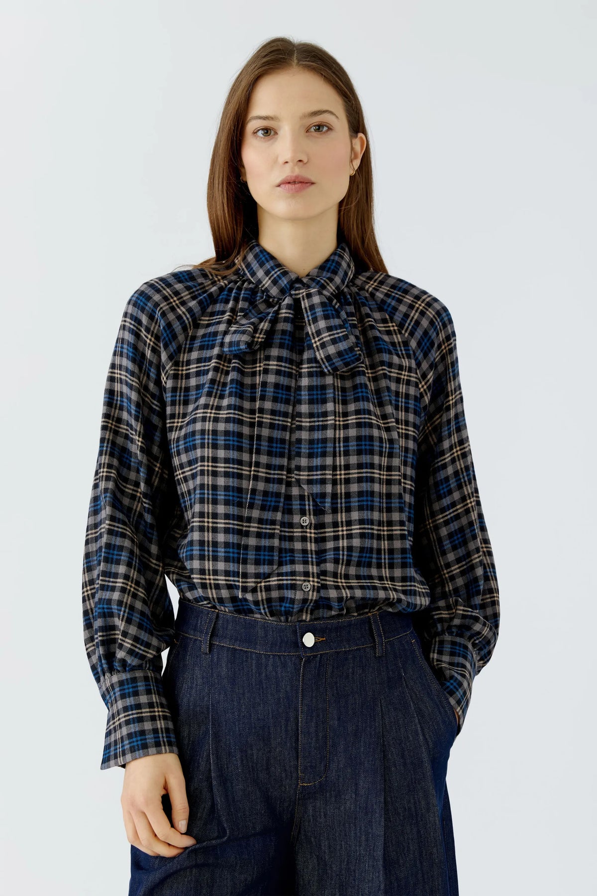 Schluppenbluse Relaxed Fit