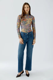 Langarmshirt aus feinem Mesh