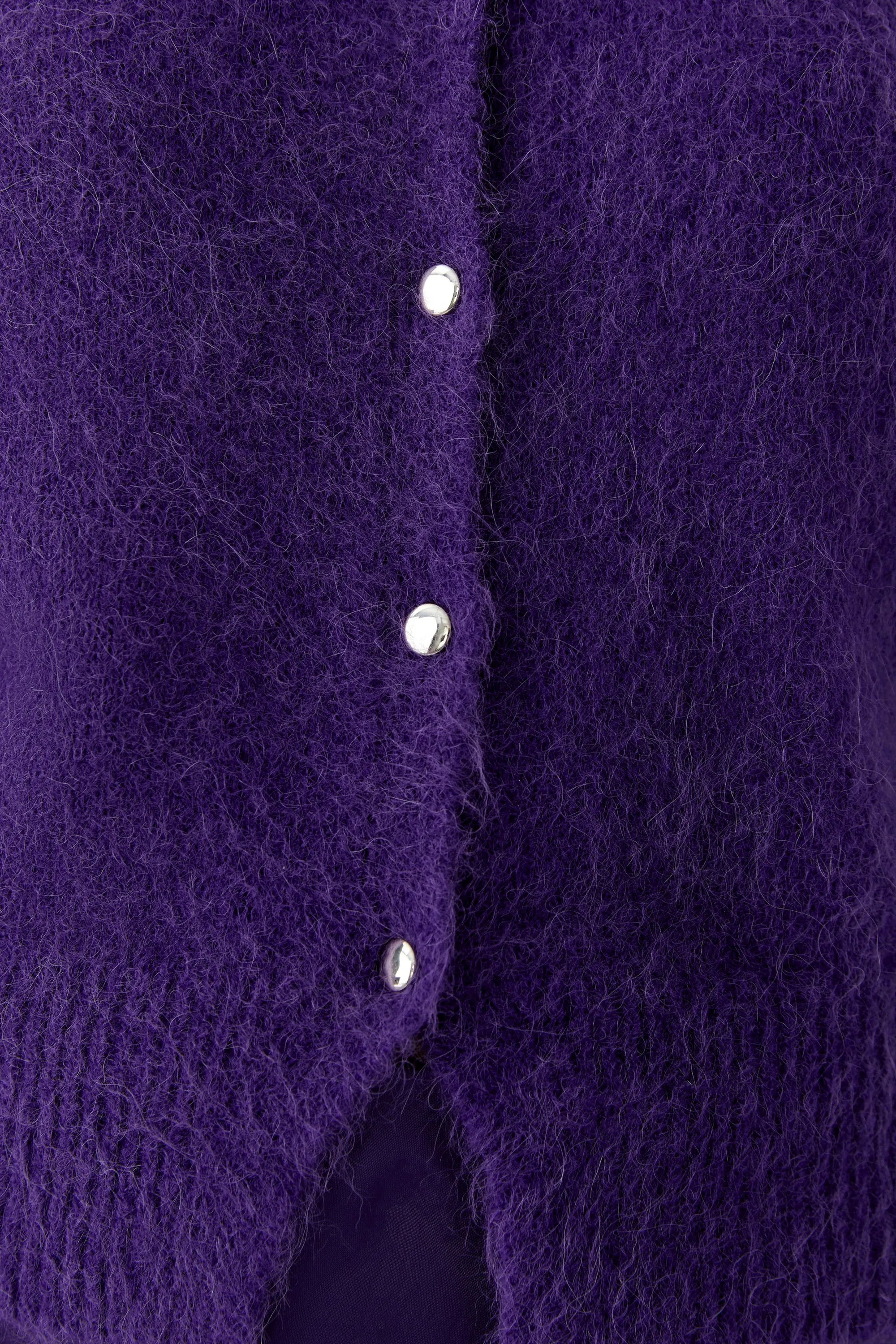Strickjacke mit Rundhalsausschnitt