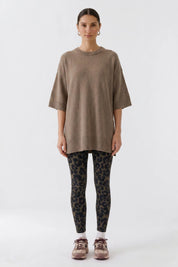 Leggings mit Leoprint