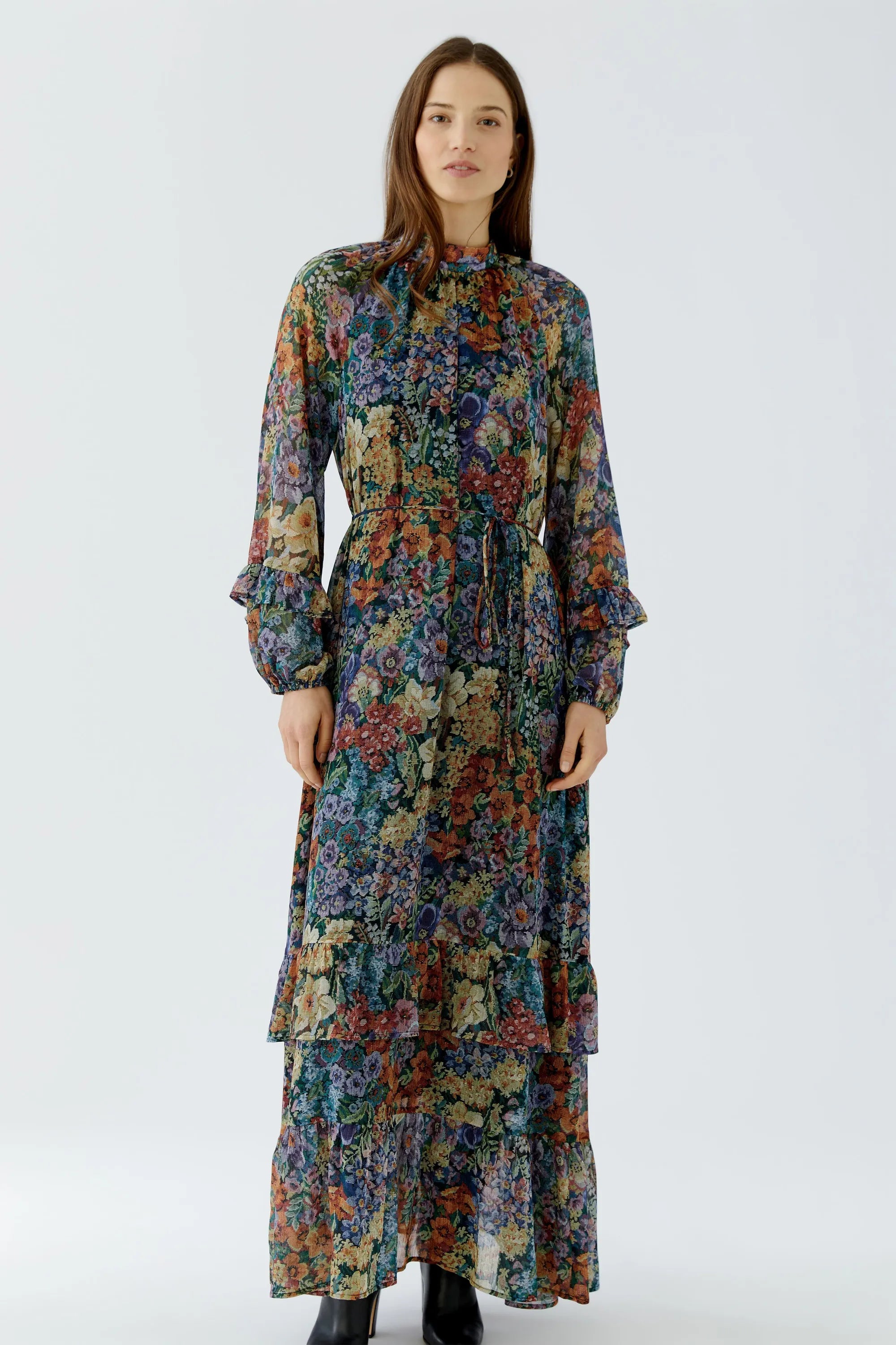 Chiffonkleid Maxi floral