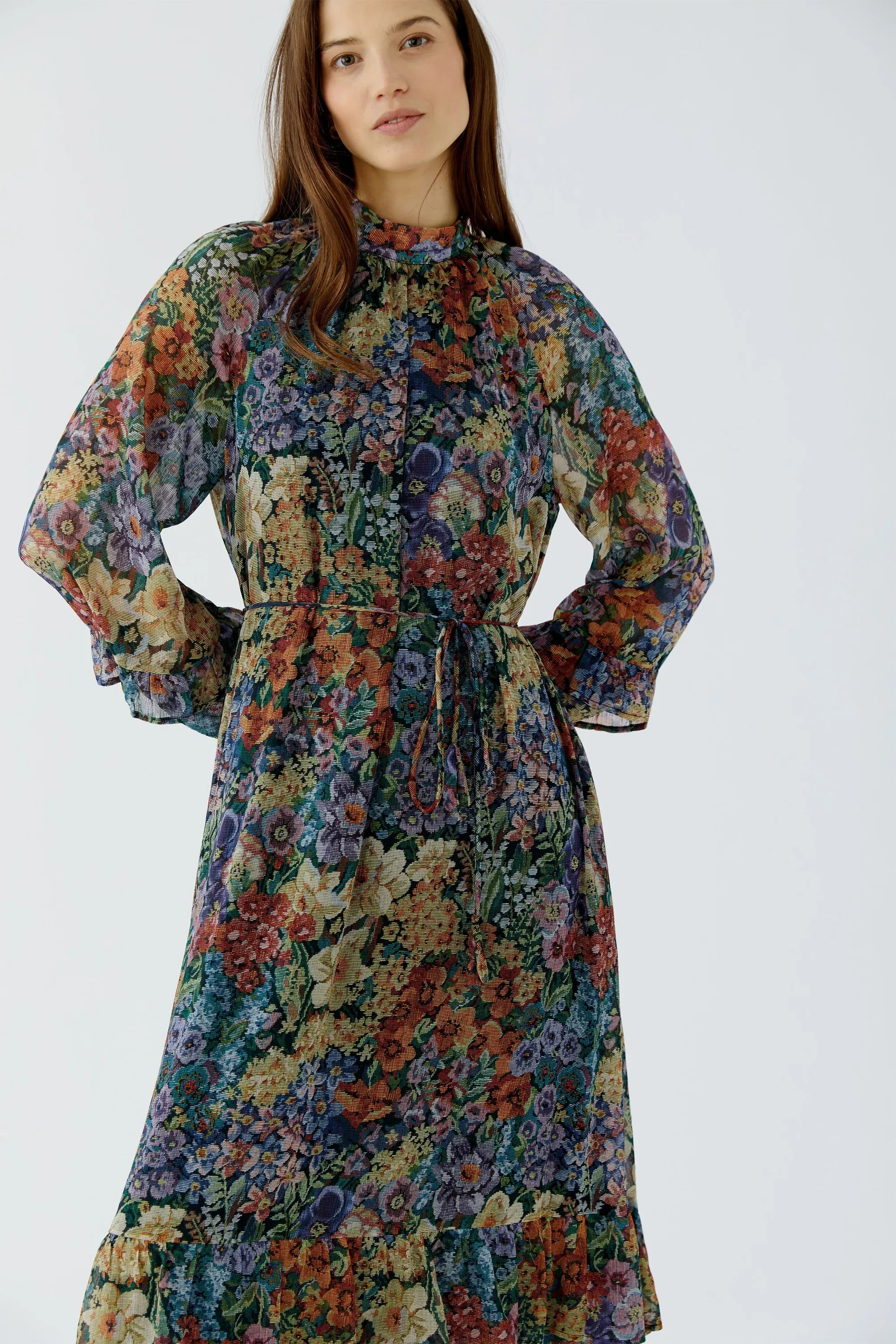 Chiffonkleid Maxi floral