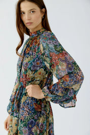 Chiffonkleid Maxi floral