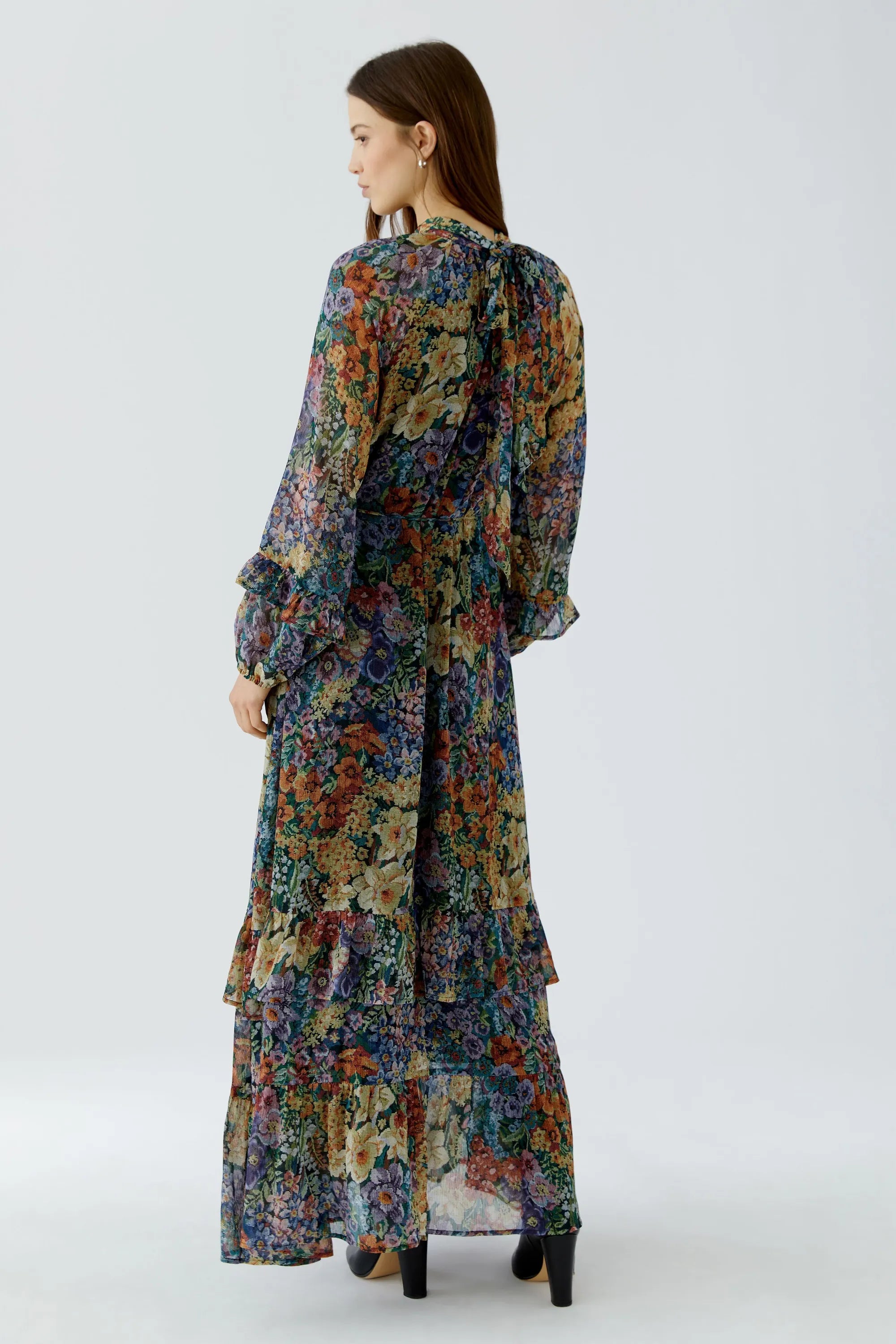Chiffonkleid Maxi floral