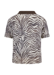 Strickpoloshirt aus Wolle